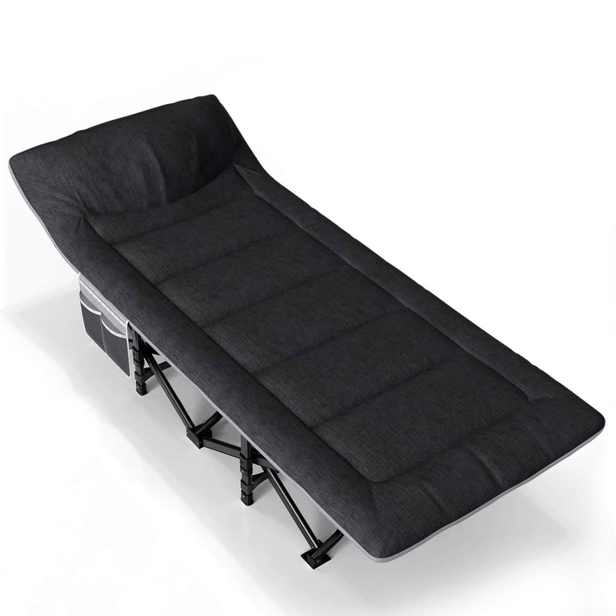 Nordcore Retkisänky Premium, Musta - 210x80x40cm - max 280kg – Trekker