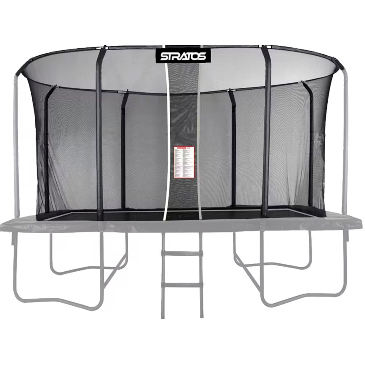 Trampoliinin Turvaverkko Stratos Suorakaide Trampoliini 277x477 cm Premium Black Line