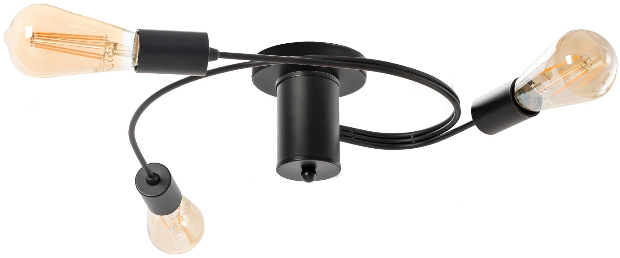 TOOLIGHT kattovalaisin APP742-3C musta, 46x46x15cm – Toolight