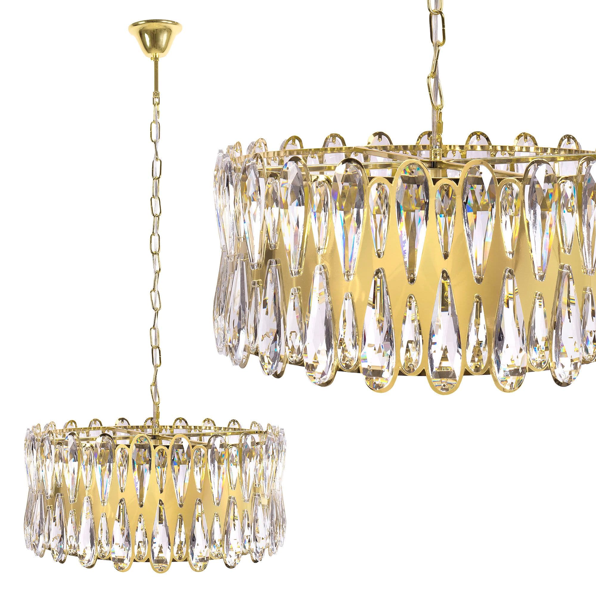 TOOLIGHT riippuva kattovalaisin APP1718-CP kulta, 50x50x60cm – Toolight