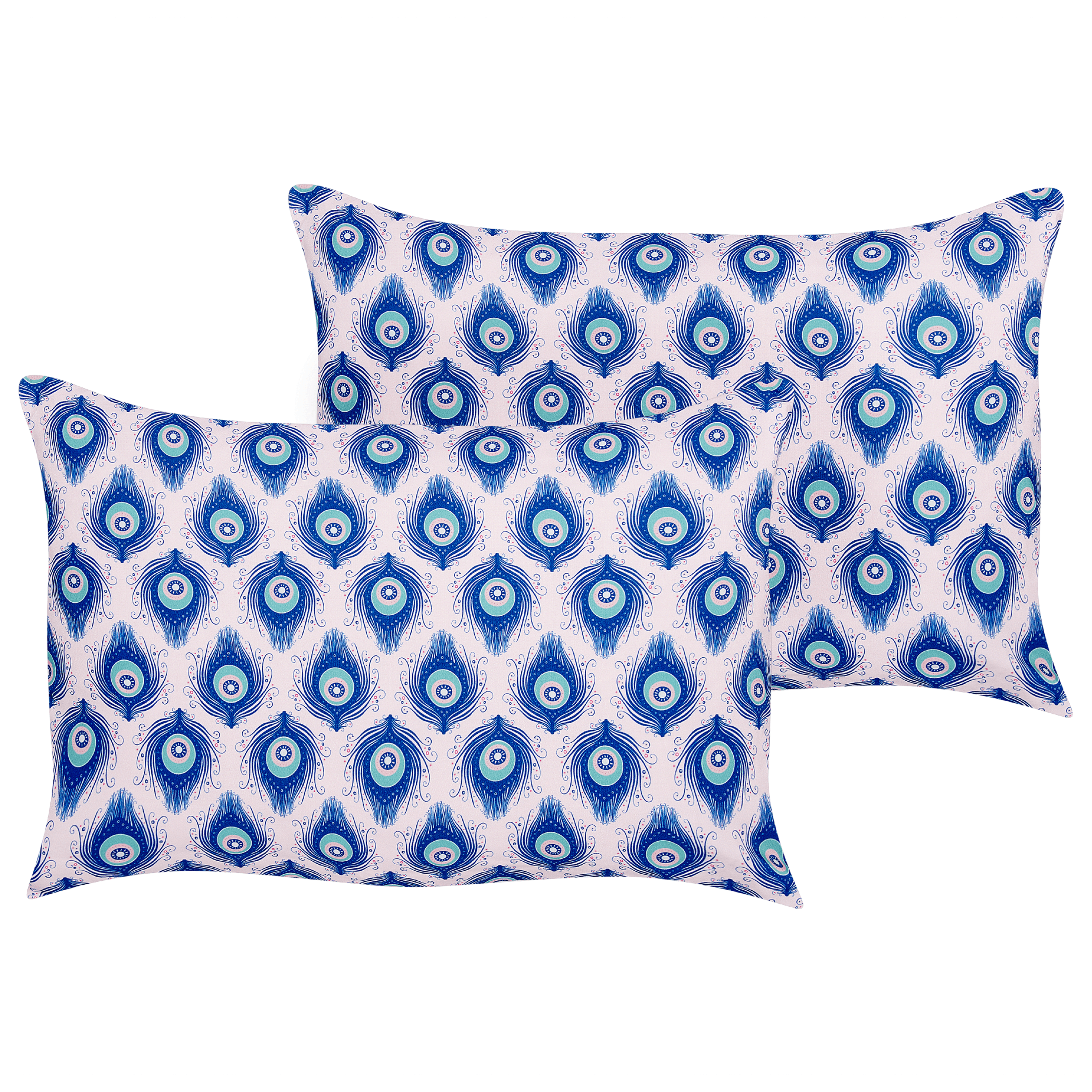 Ulkotyynysetti 2 kpl CERIANA Eläinkuvio 40 x 60 cm Sininen