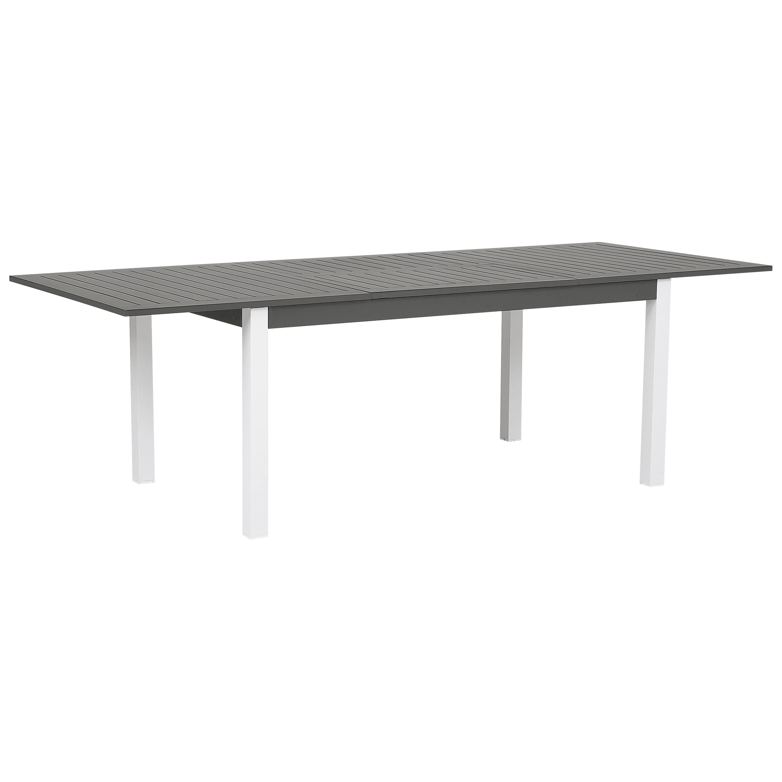 Jatkettava puutarhapöytä PANCOLE 168/248 cm 100 cm metalli Harmaa