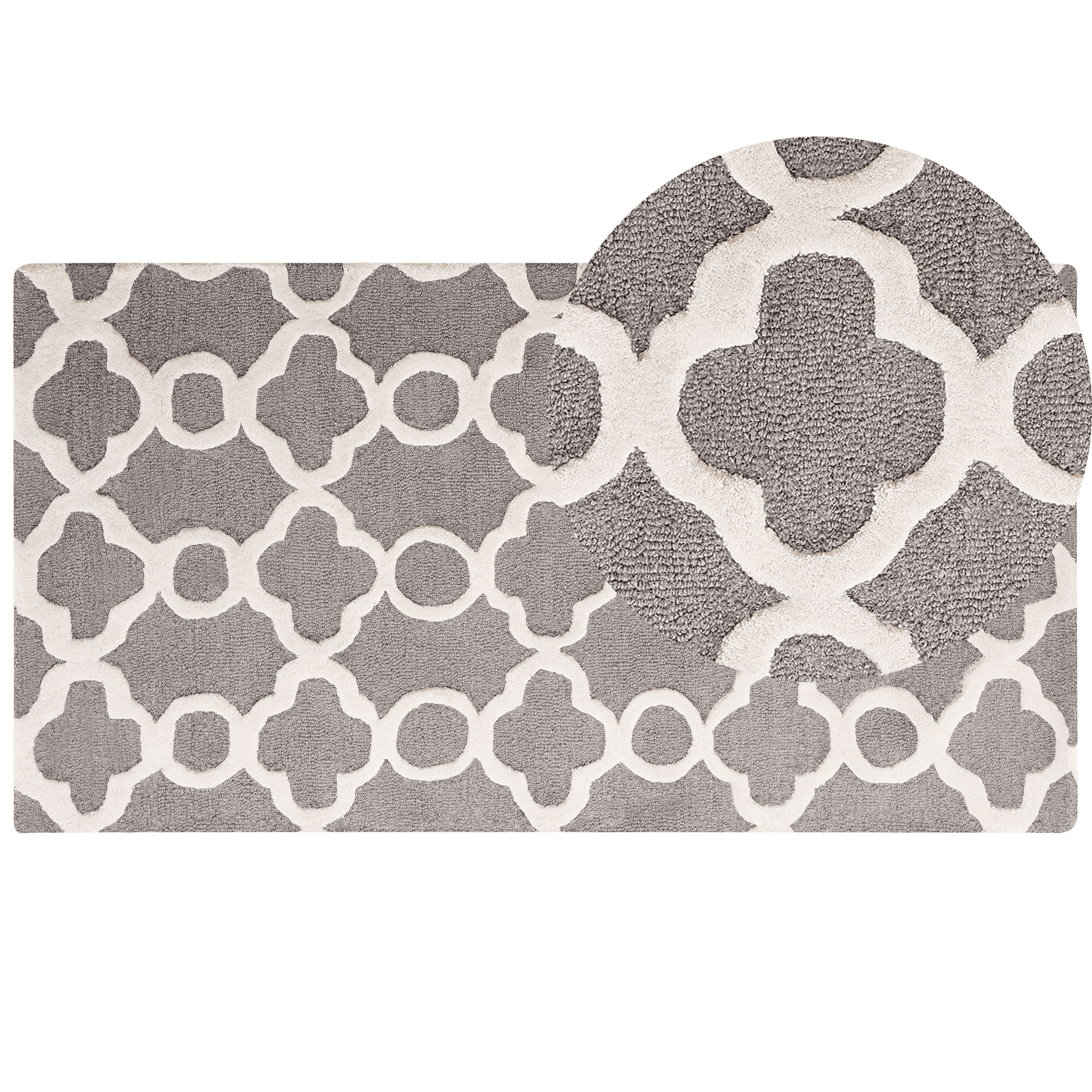 Matto ZILE Harmaa 80 x 150 cm villa