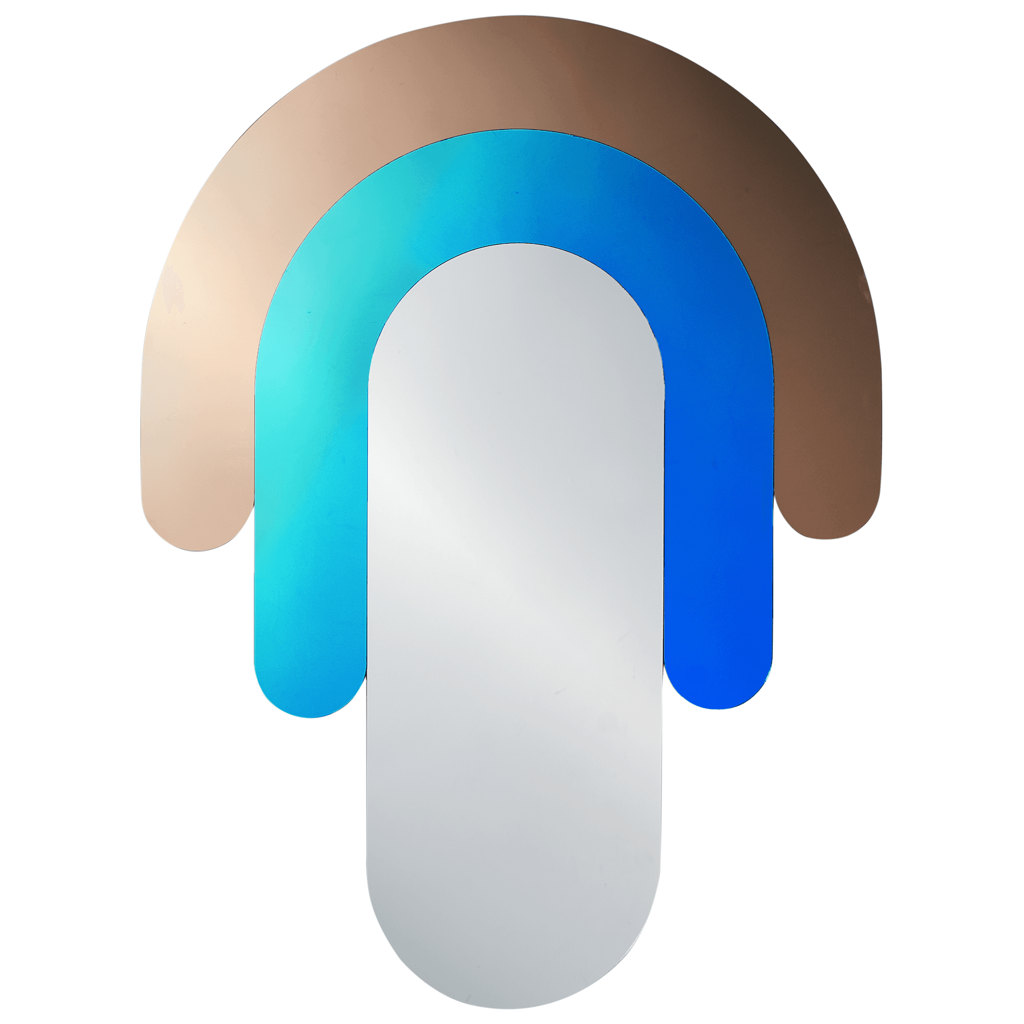 Seinäpeili MESPAUL 60 cm 80 cm Monivärinen – Beliani