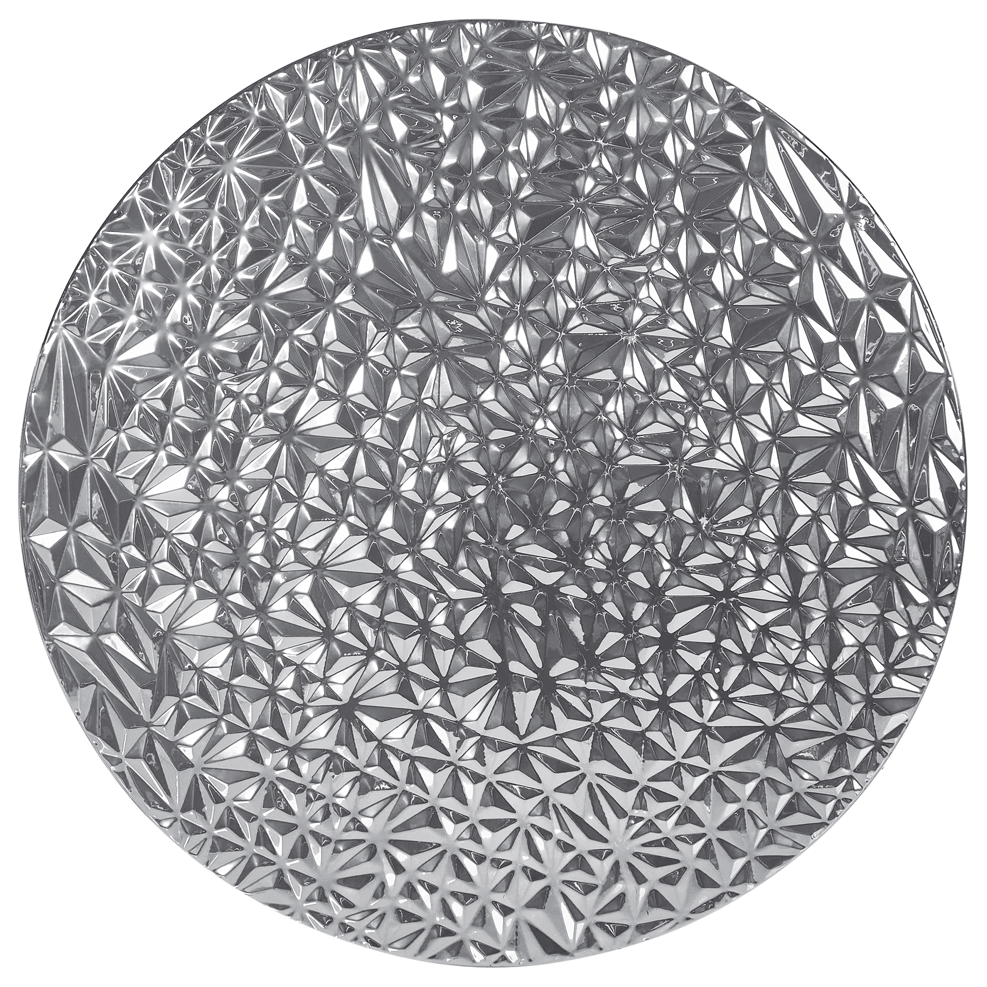 Seinäkoriste MOSCAVIDE metalli 60 cm Hopea