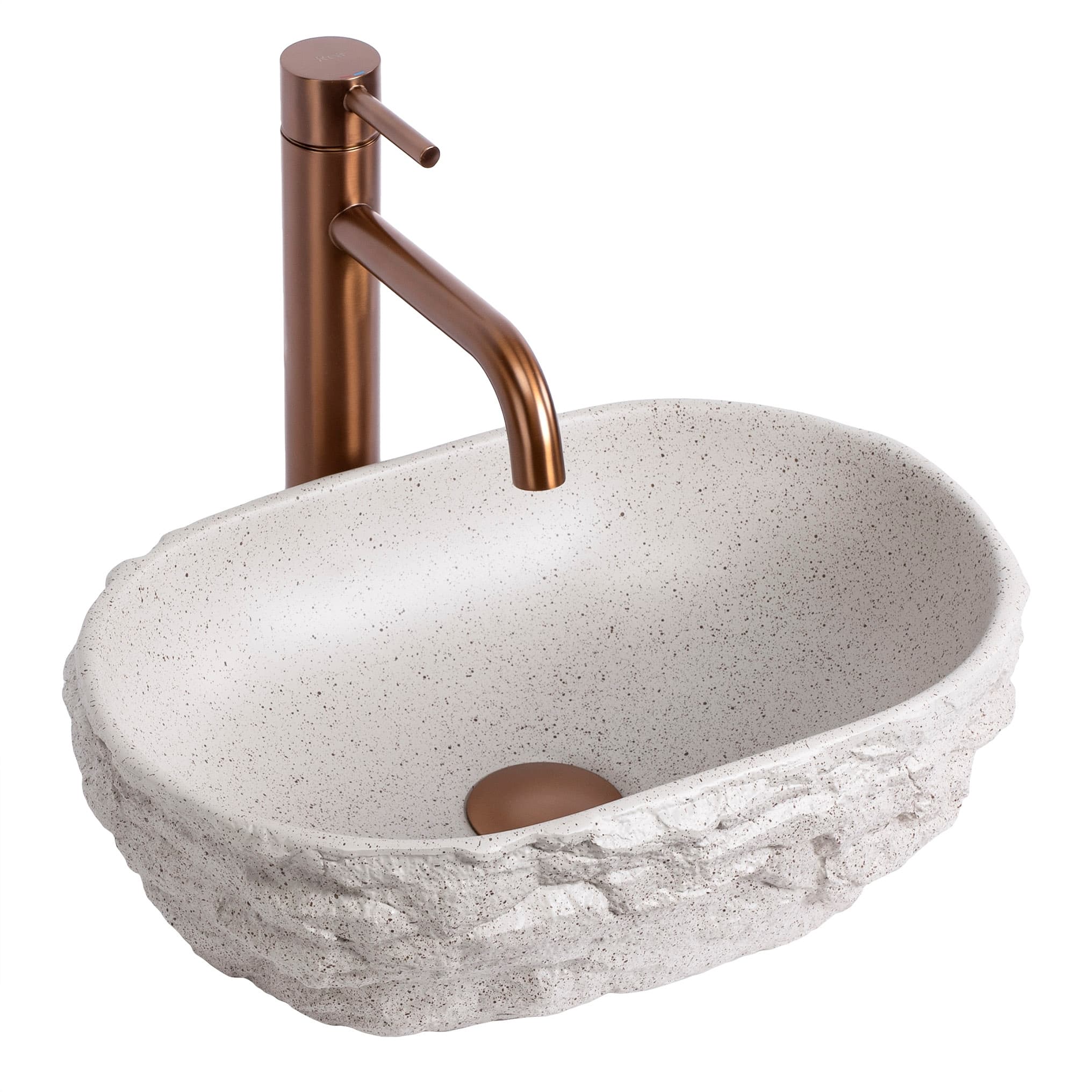 REA Tasolle Asennettava Pesuallas Evora Greige Beige, 37,5X25,5X12Cm