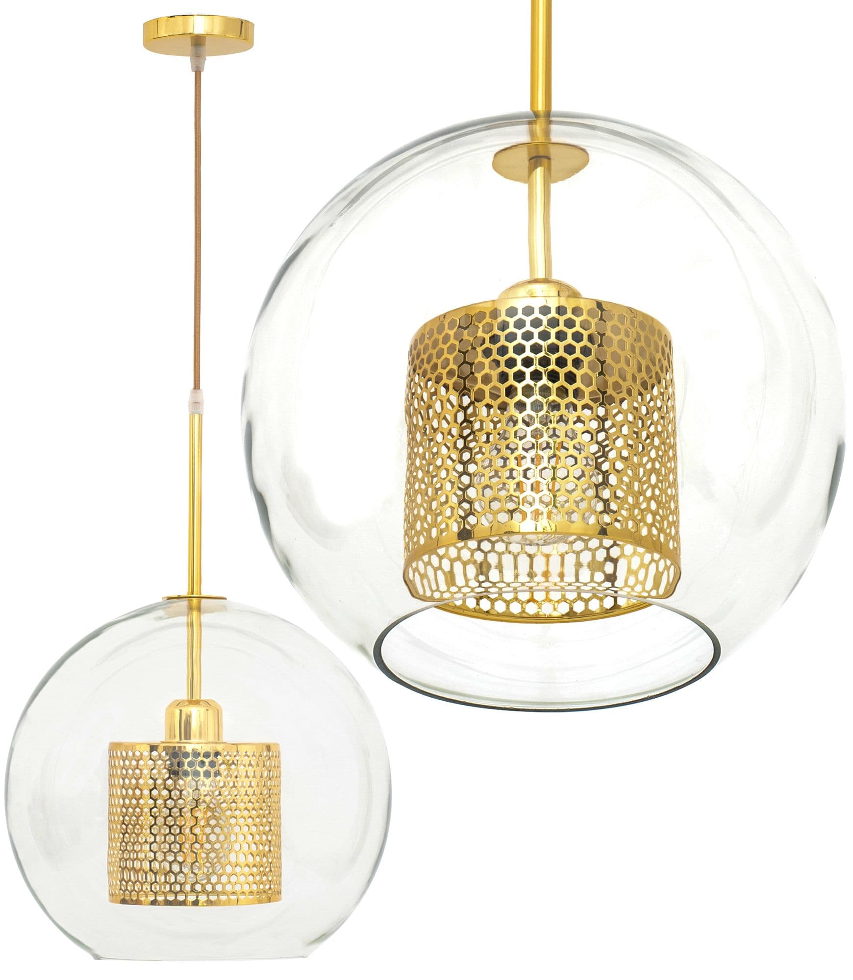 TOOLIGHT riippuva kattovalaisin APP556-1CP kulta, 50x30x60cm – Toolight