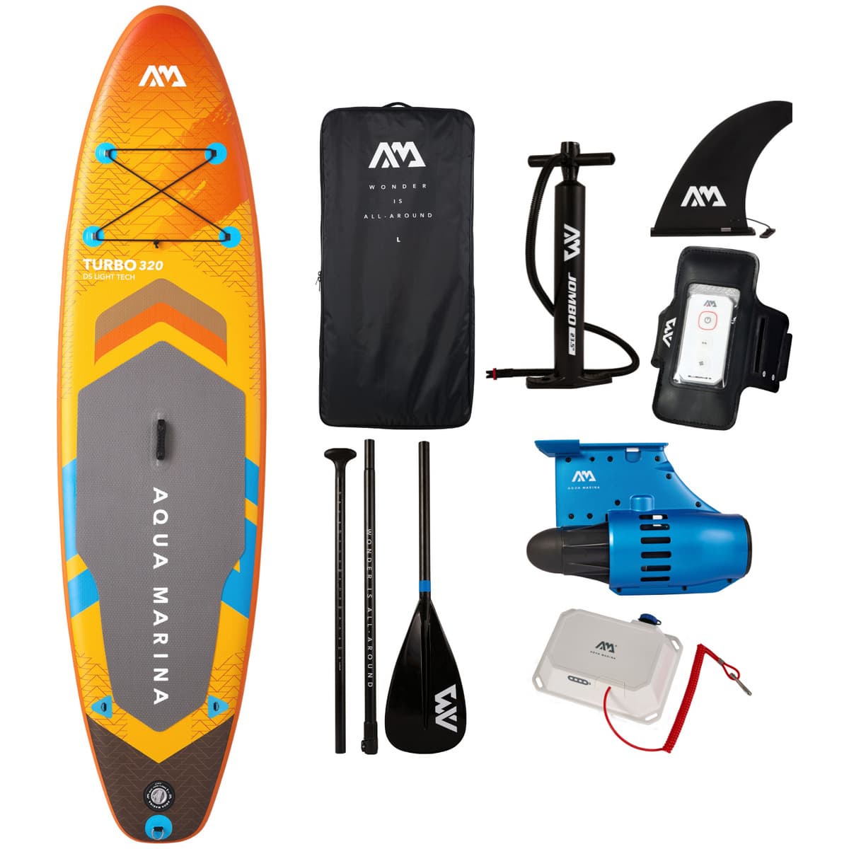 Aqua Marina SUP-lautasetti Amgo 320Bluedrive S moottorilla – Aqua Marina