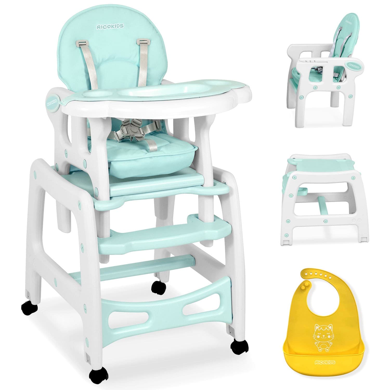 Sinco 5-in-1 turkoosi syöttötuoli