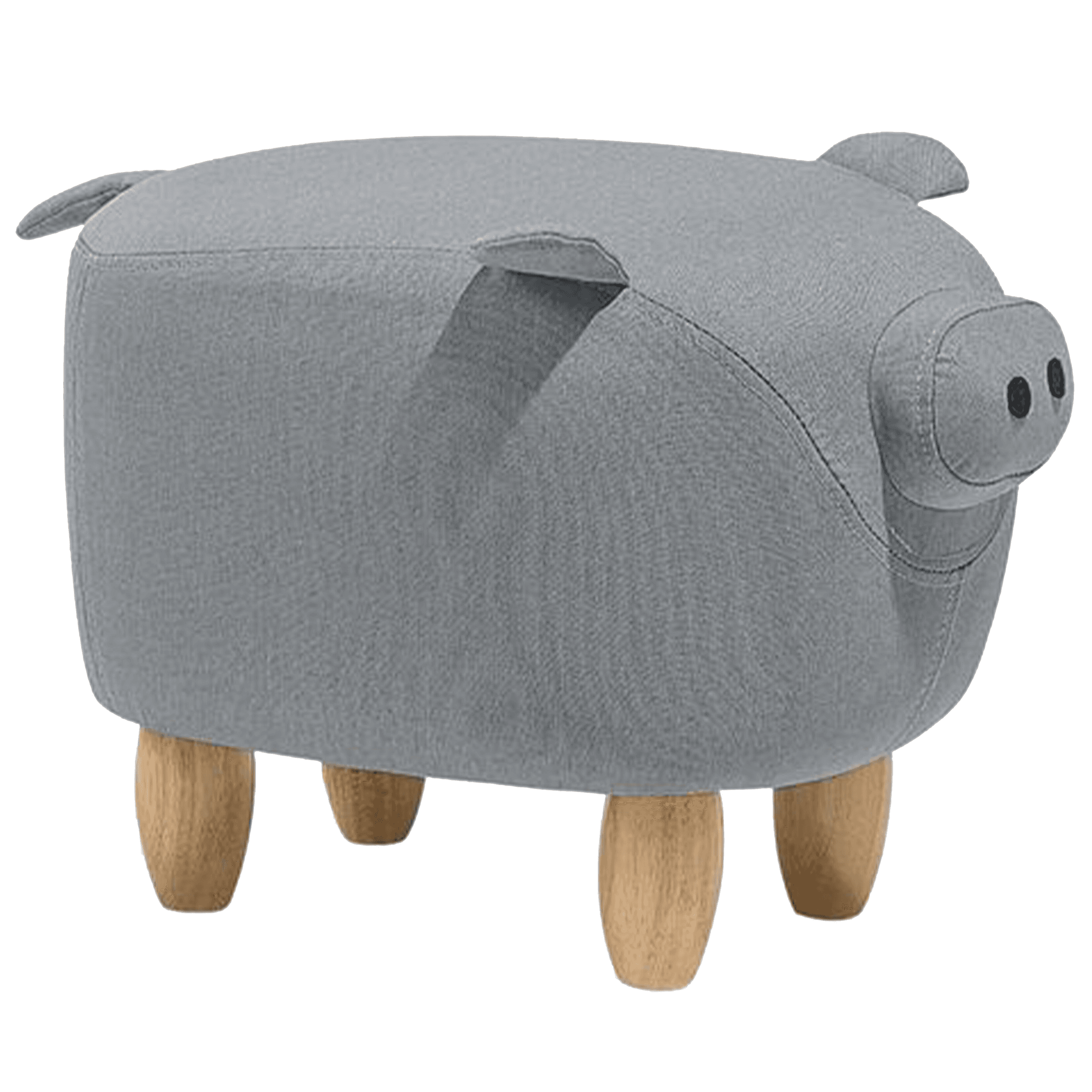 Eläinjakkara PIGGY kangas Vaaleanharmaa