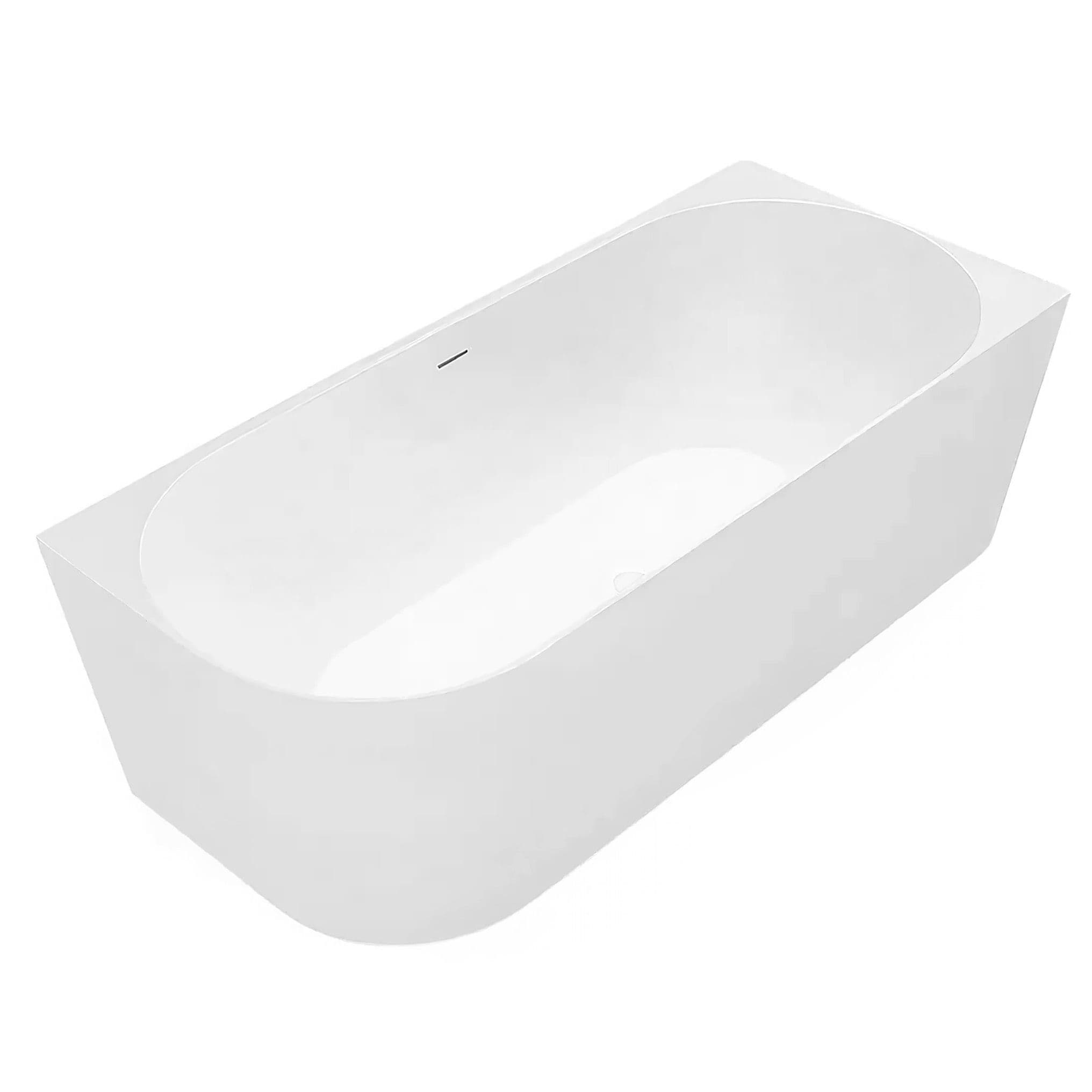 REA Kulma-amme Bellanto Slim 150 Oikea harjatulla kultaisella ammeen tulppalla Valkoinen, 150X74X58CM – Rea