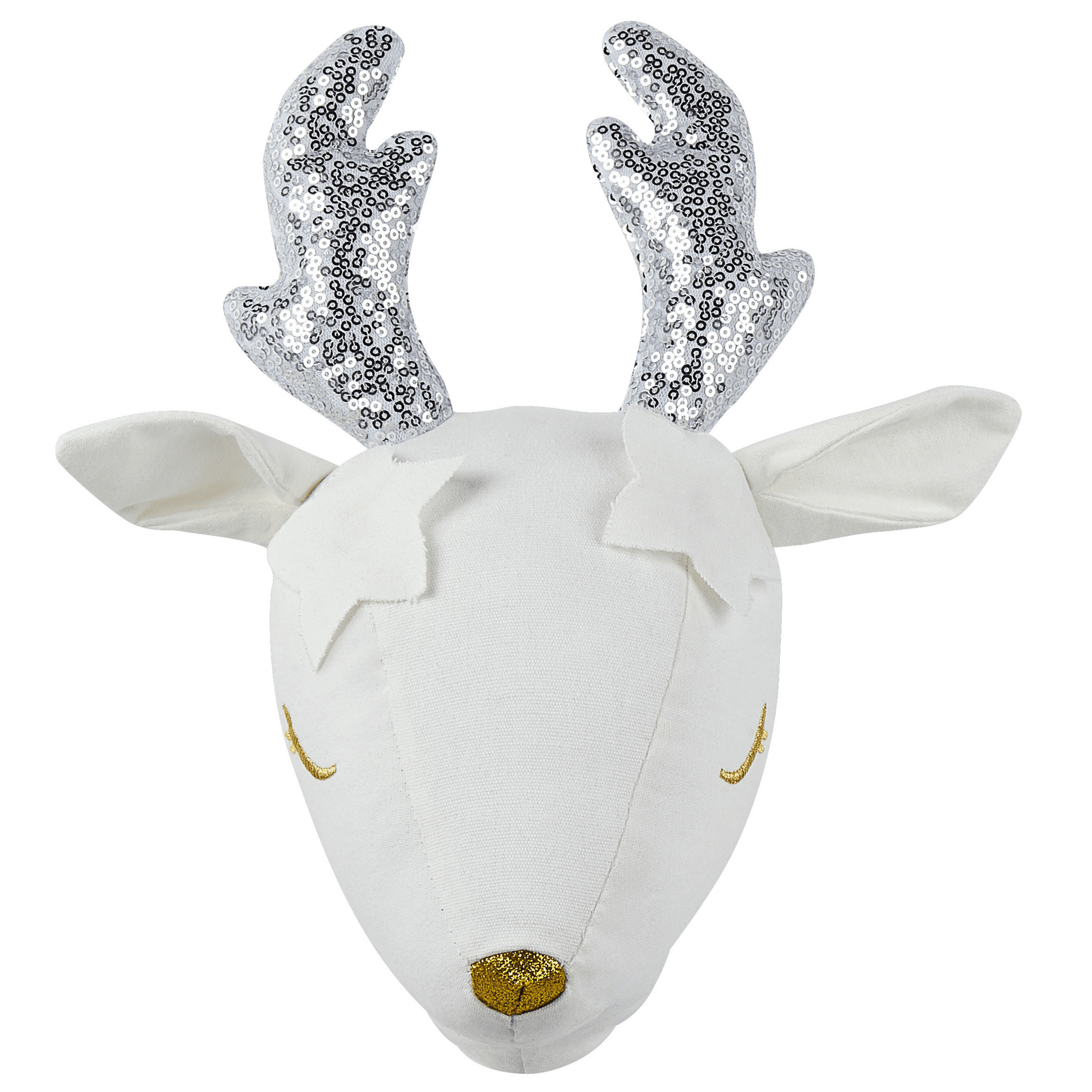 Lasten seinäkoriste Metsäkauris SUZY puuvilla 29 cm Valkoinen