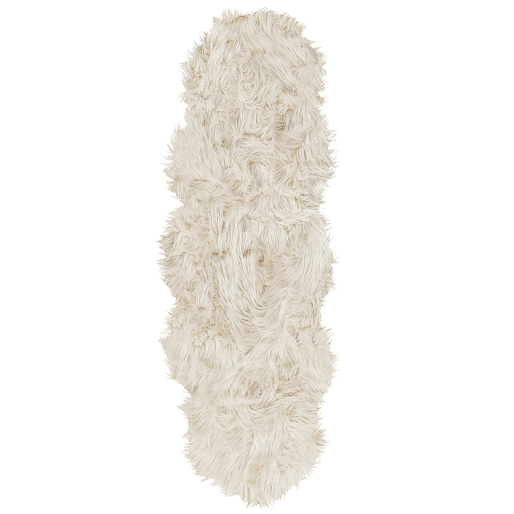 Tekoturkismatto MAMUNGARI Beige 60 x 180 cm – Beliani