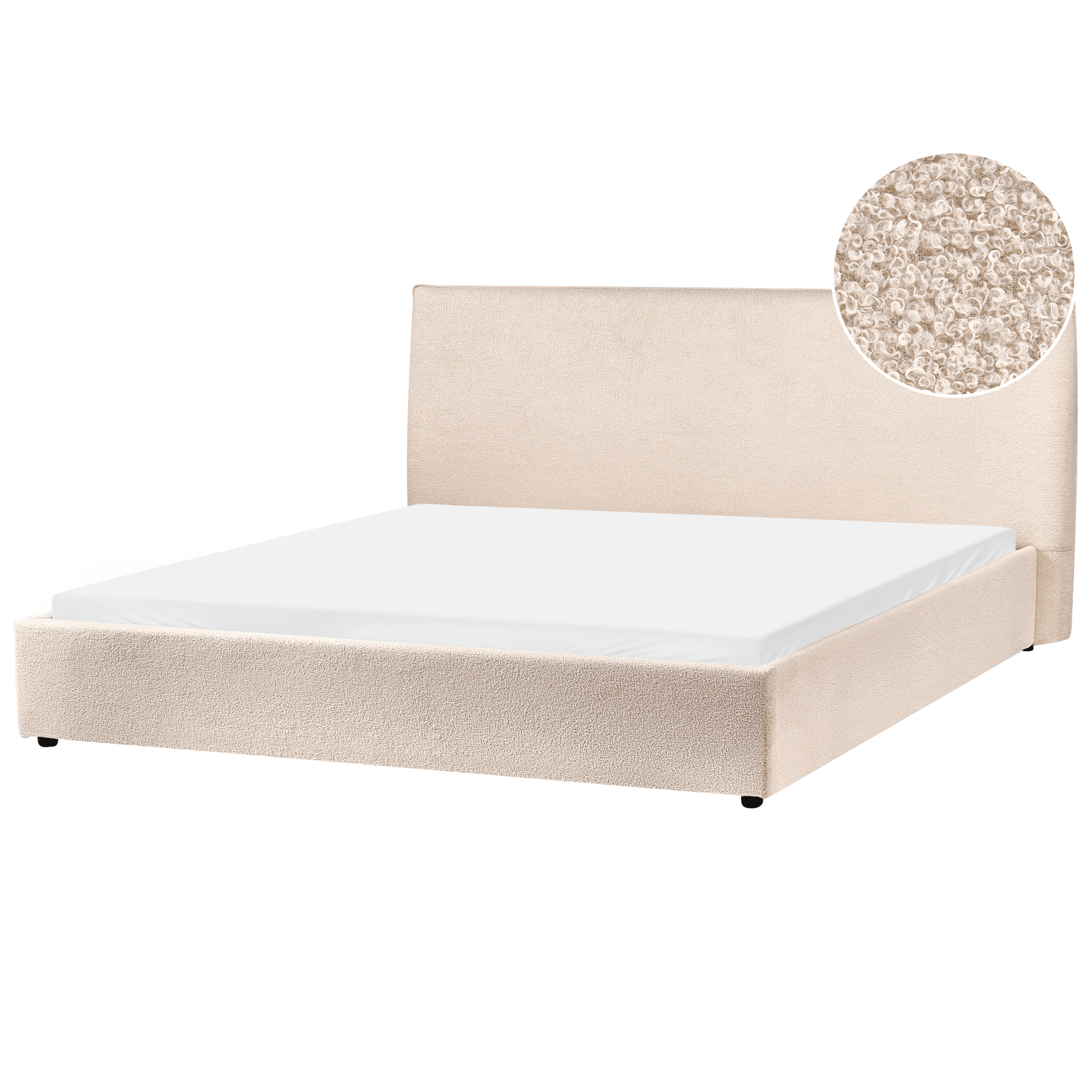 Sänky buklee LAVAUR 180 x 200 cm Beige