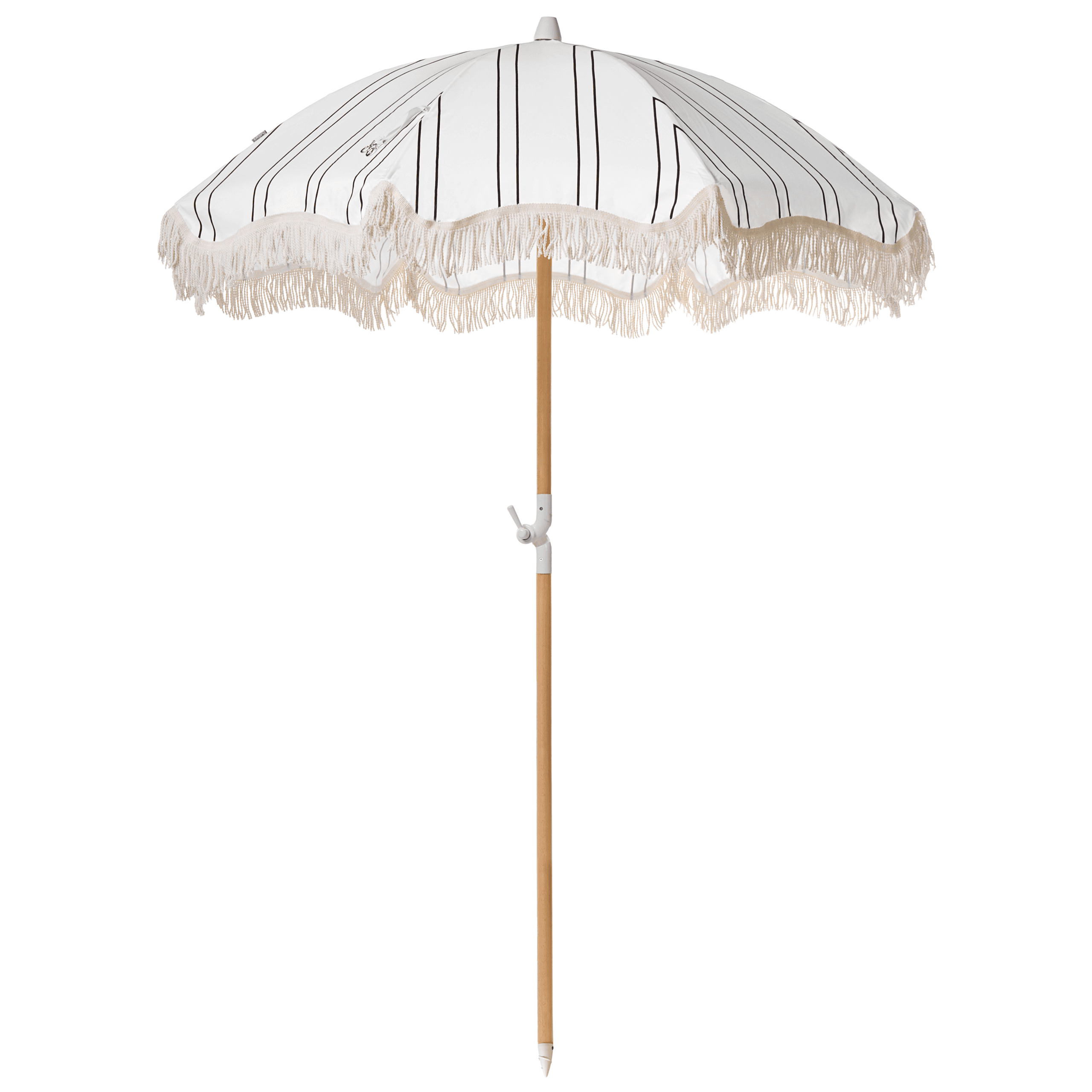Aurinkovarjo 155 cm MONDELLO Valkoinen/musta