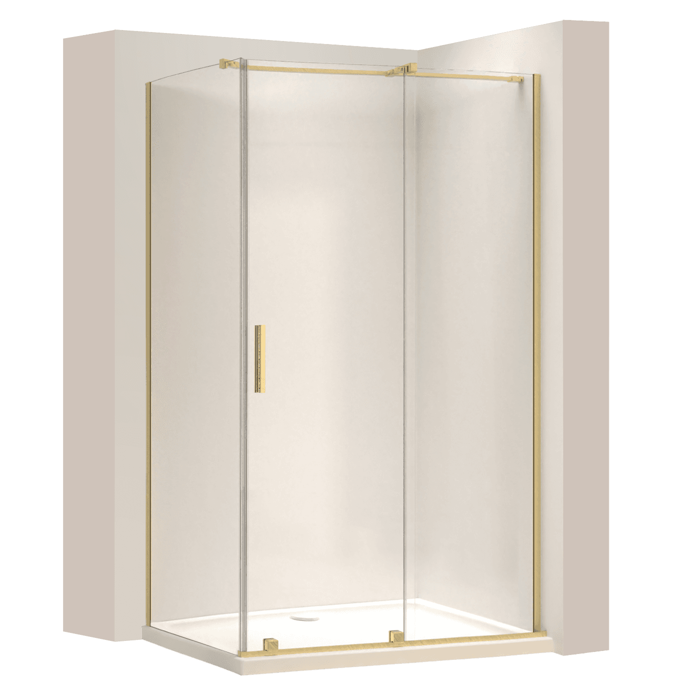 REA Kulmasuihkukaappi MONTANA 130x90 harjattu kulta, 130X90X200, 5CM