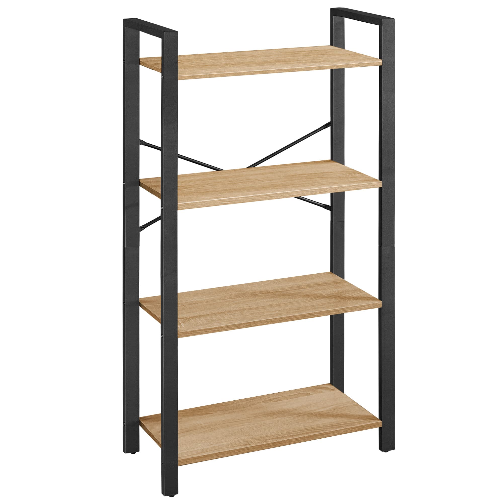 Kirjahylly sonoma-tammi, LLS060B11, 4 hyllyä – Leobert