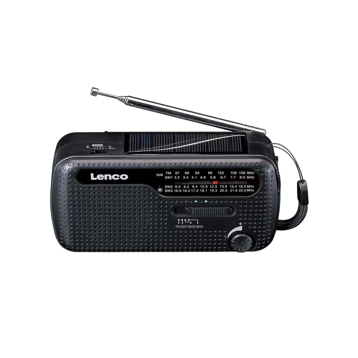 Kampi- ja Aurinkokäyttöinen Radio Taskulampulla, Malli MCR-113