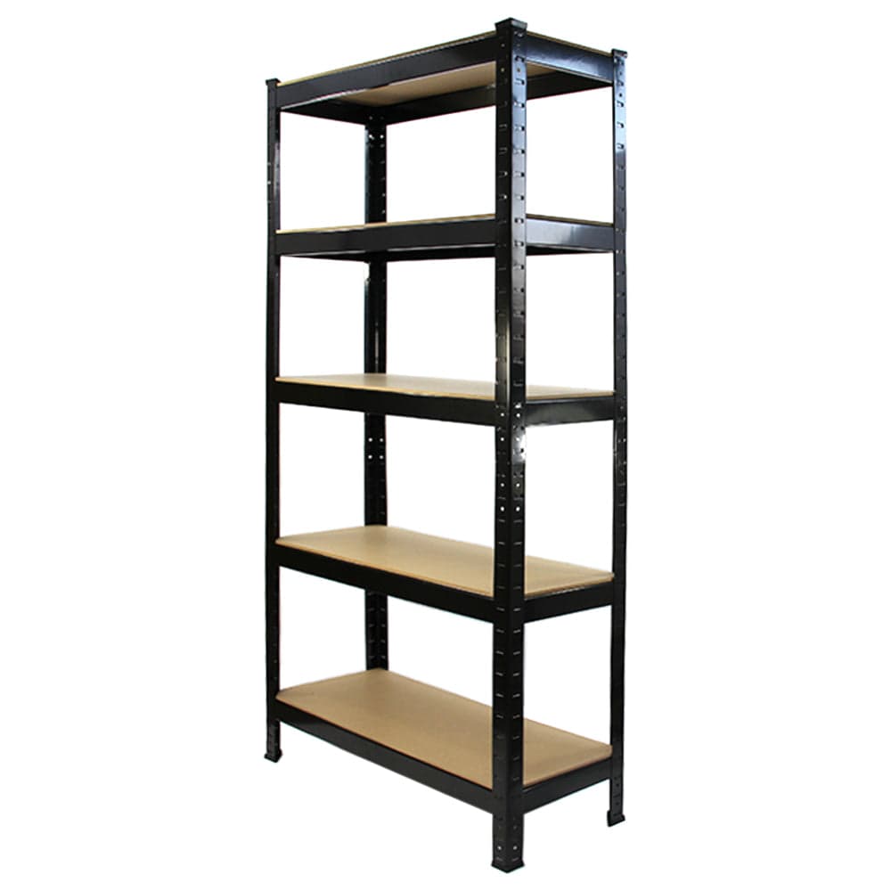 Monster Racking T-Rax -hyllykkö, kestävä, musta, leveys 75 cm, syvyys 30 cm, 6 kpl sarja