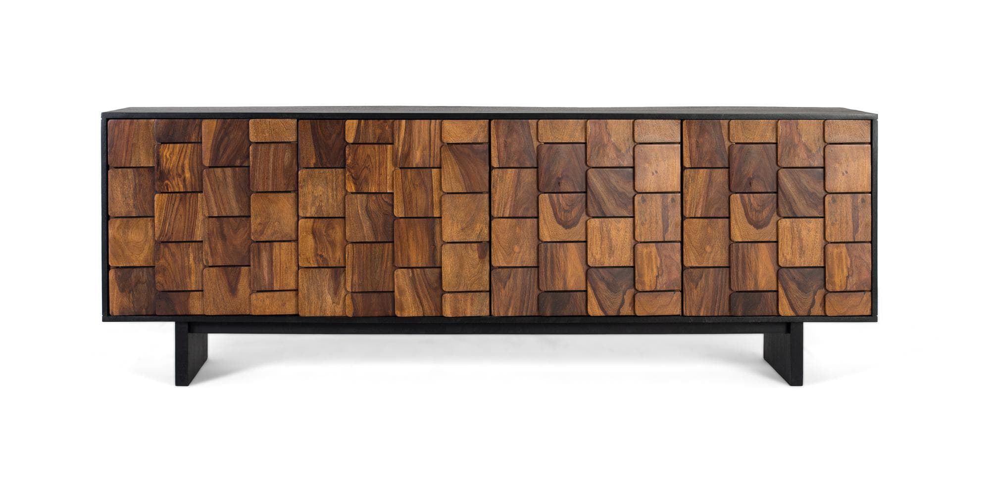 Seesampuusta valmistettu senkki, jossa on neljä ovea – Giner y Colomer