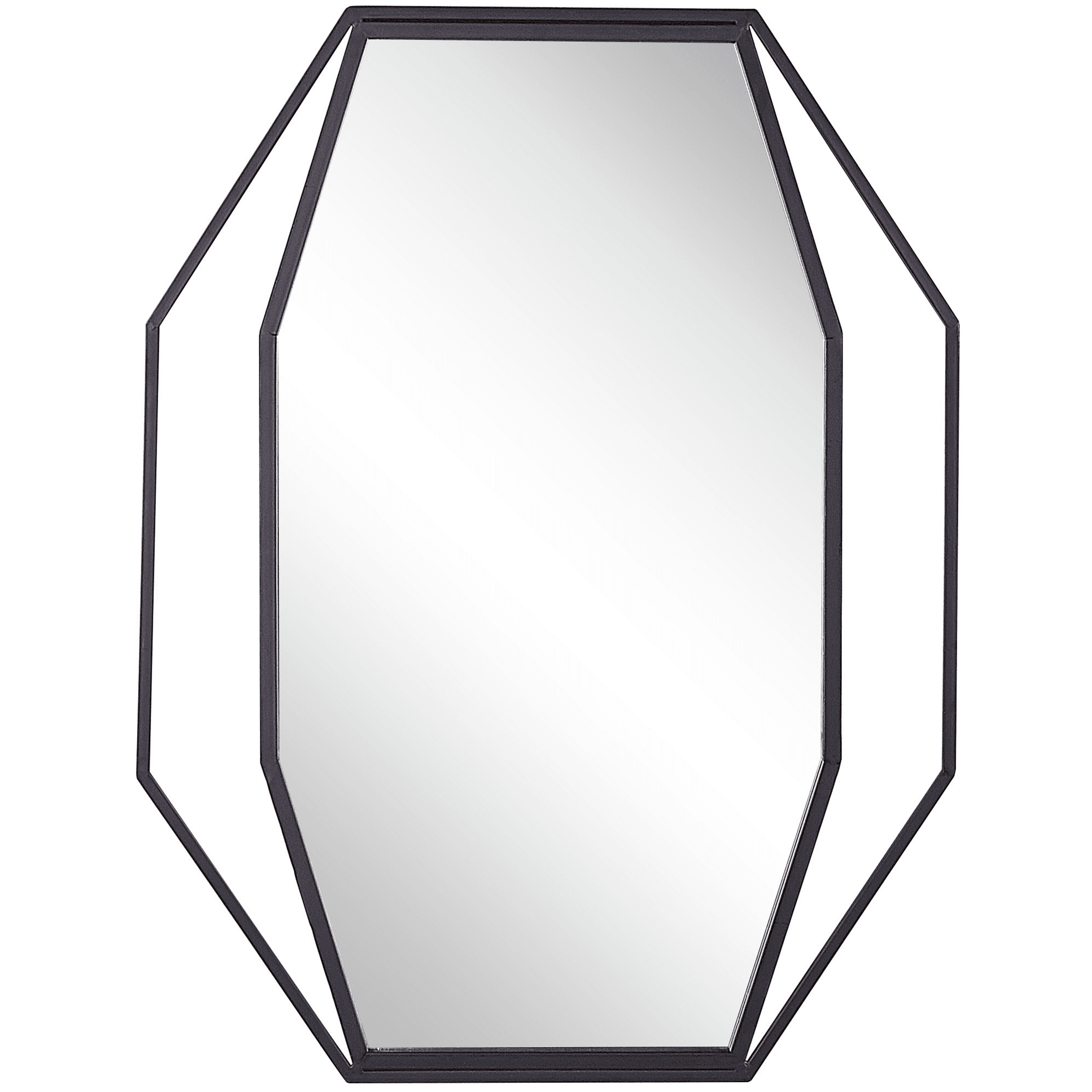 Seinäpeili NIRE 60 cm 80 cm metalli Grafiitinharmaa
