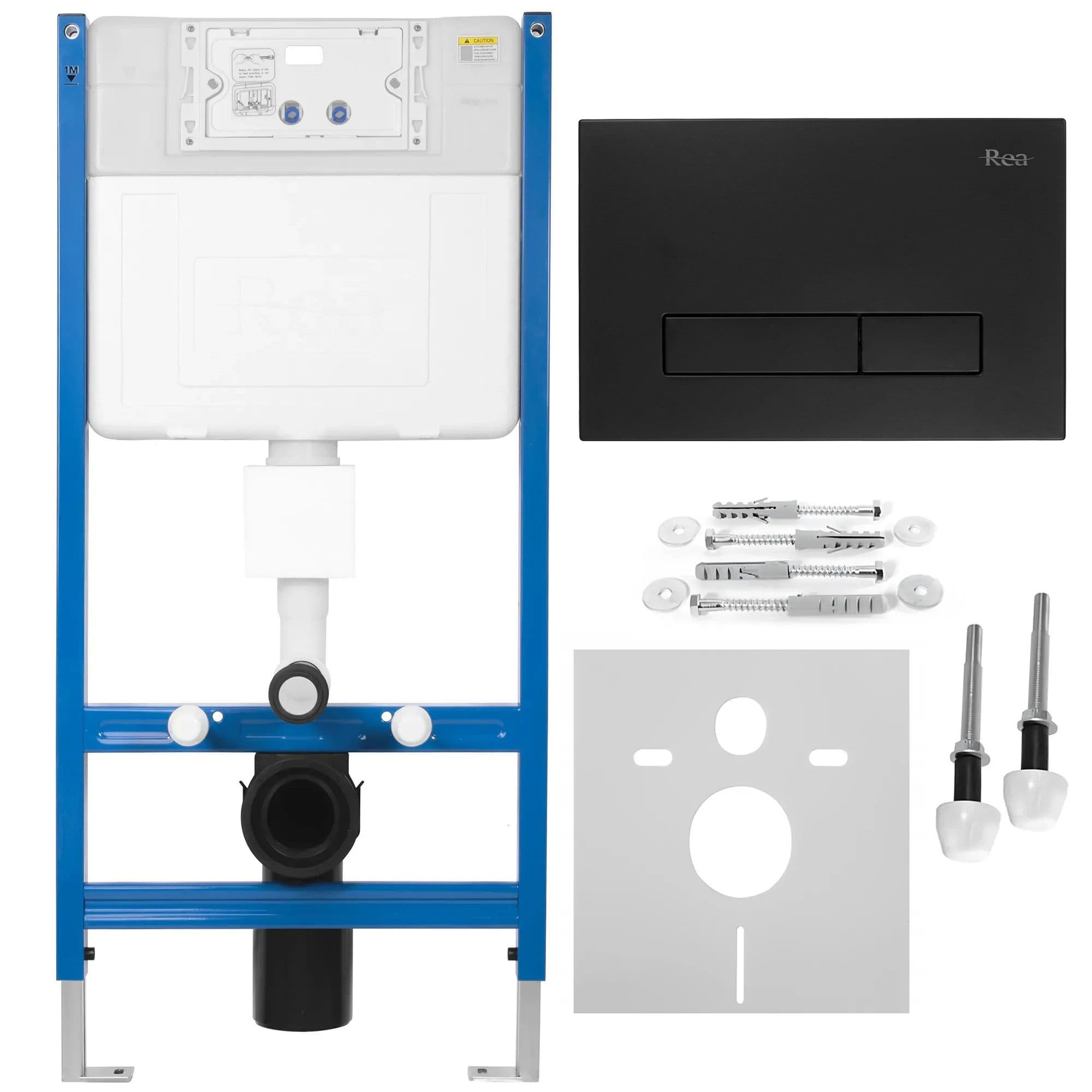 REA Uppoasennusteline K011A-Q + Hd Musta Nappi Musta, 16X52,5X103,5Cm – Rea