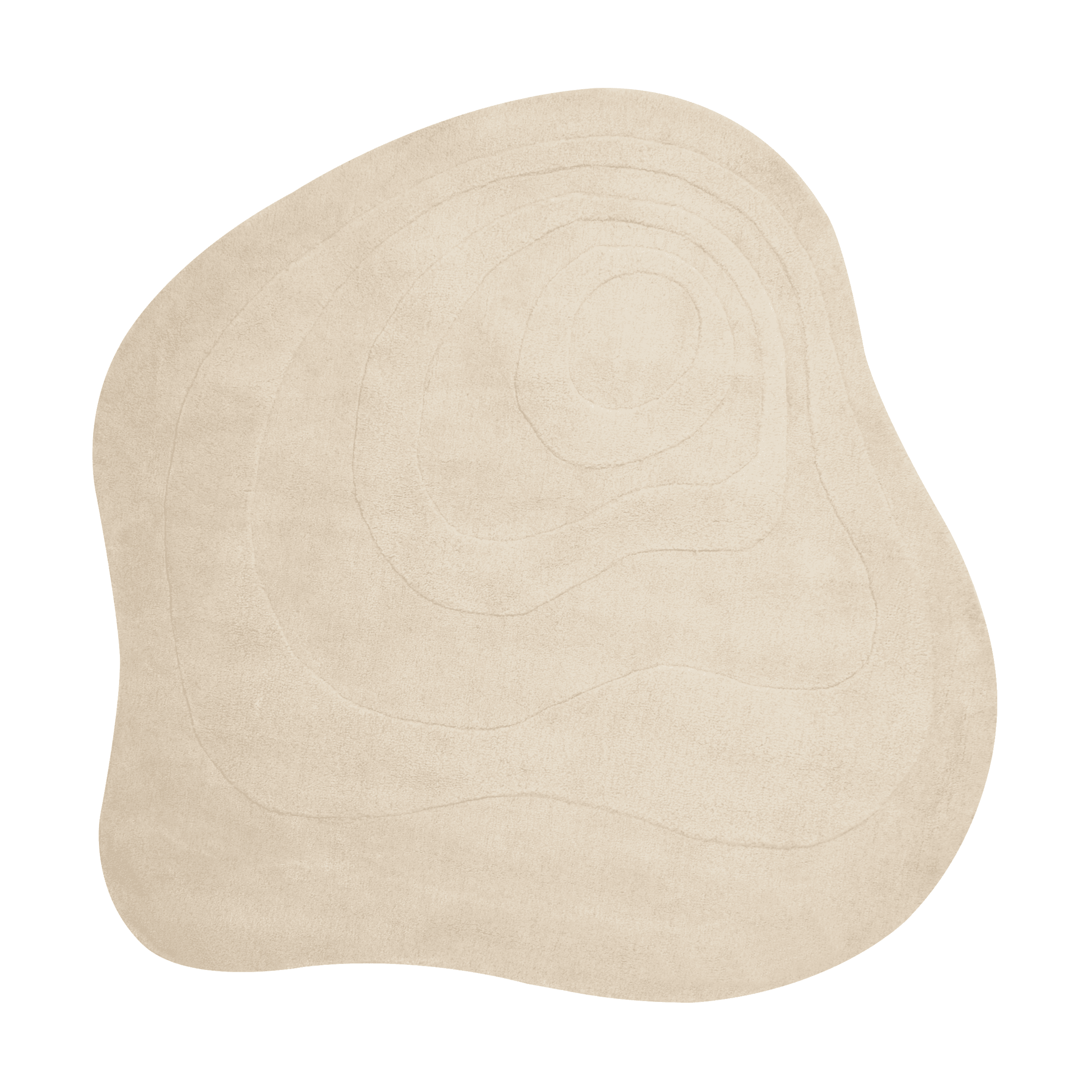Matto GORANO Vaaleanbeige 160 x 160 cm viskoosi – Beliani