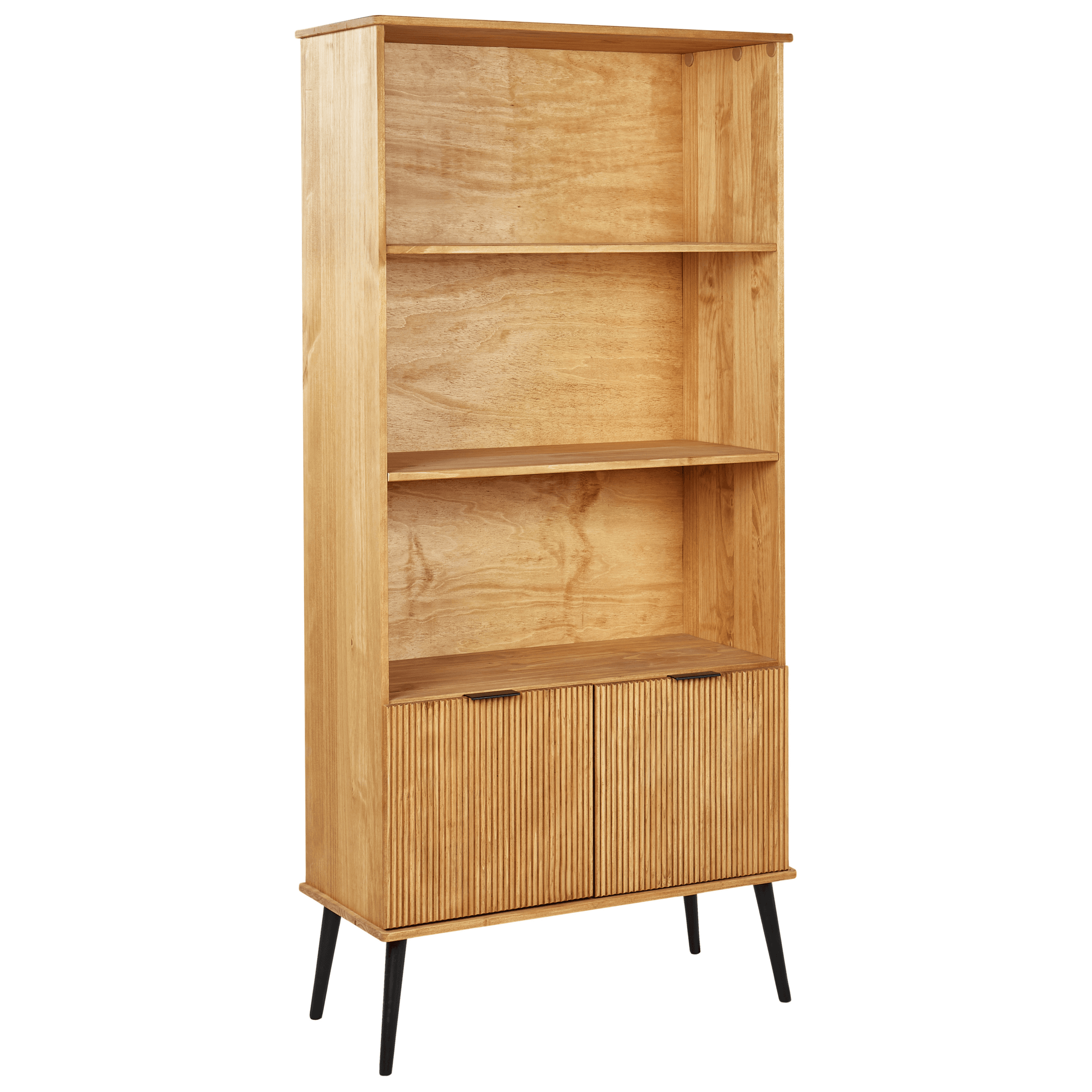 Kirjahylly TIMMINS mänty 190 cm Ruskea – Beliani