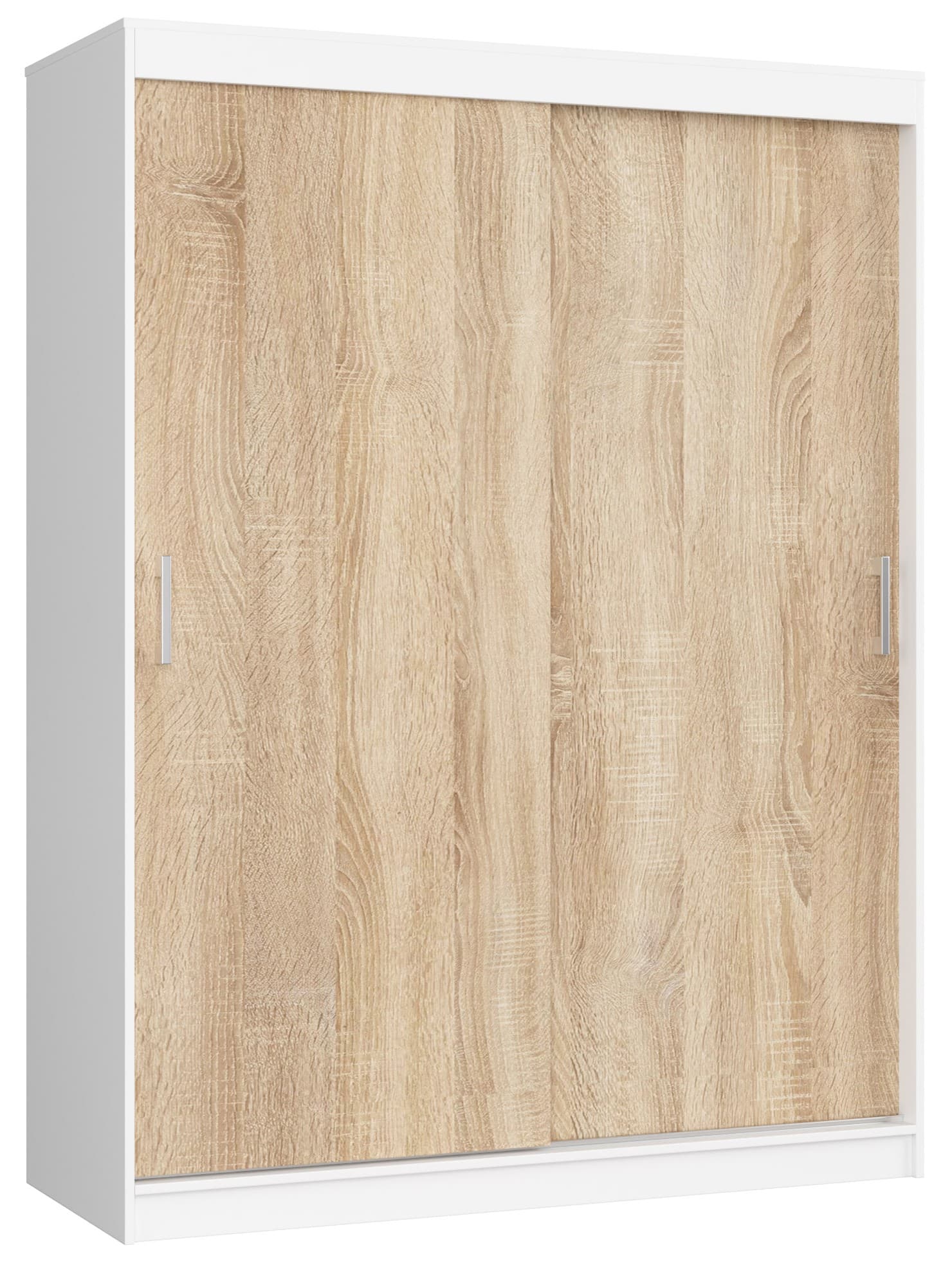 Akord Liukuovi Kaappi Mono Valkoinen/Sonoma-tammi 150x60x200 – Akord
