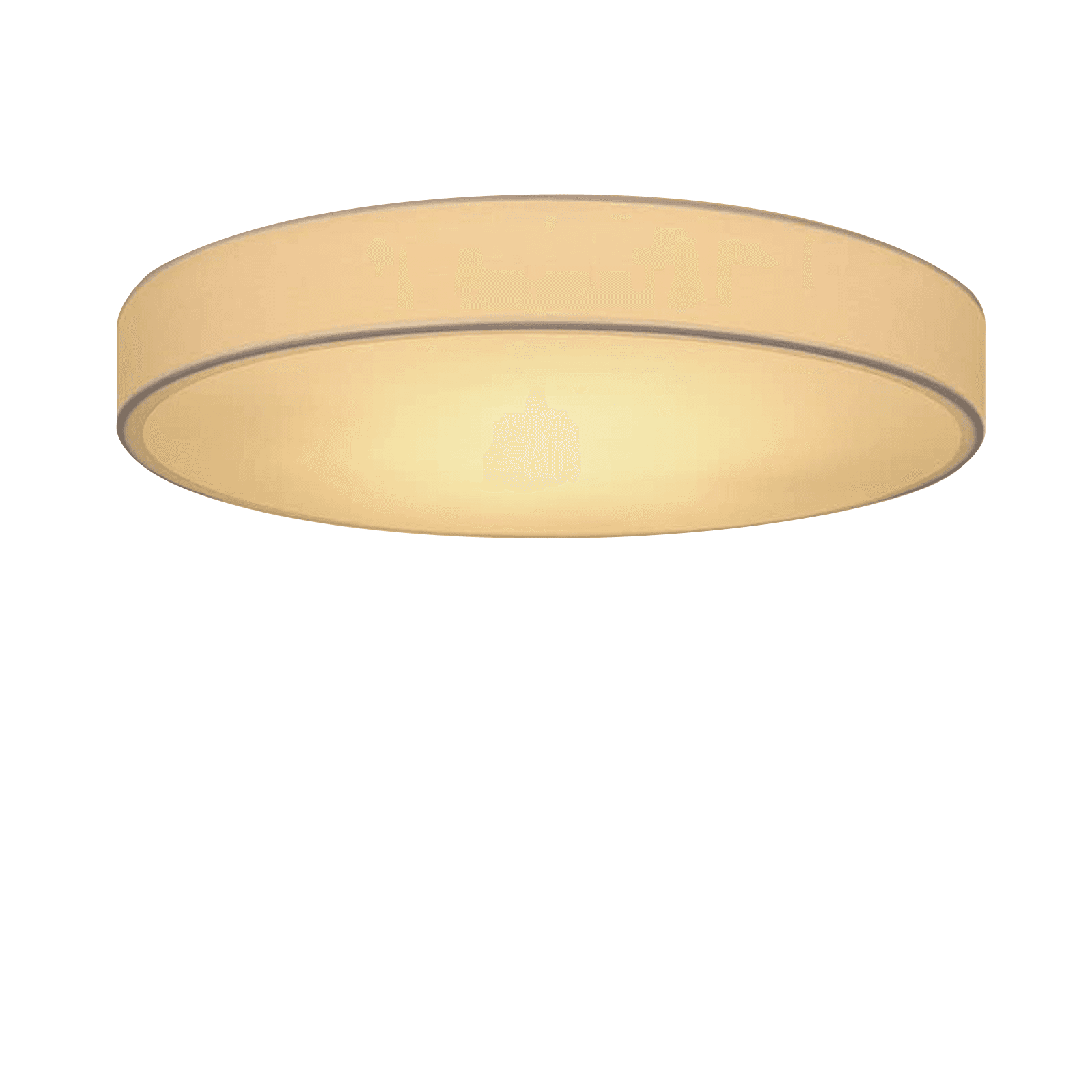 NETTLIFE LED - kattovalaisin, 38CM HimmennettäväKaukosäätimellä Valkoinen, Pyöreä Moderni Kangaskattovalaisin Olohuoneeseen, Makuuhuoneeseen Eteiseen – Nettlife