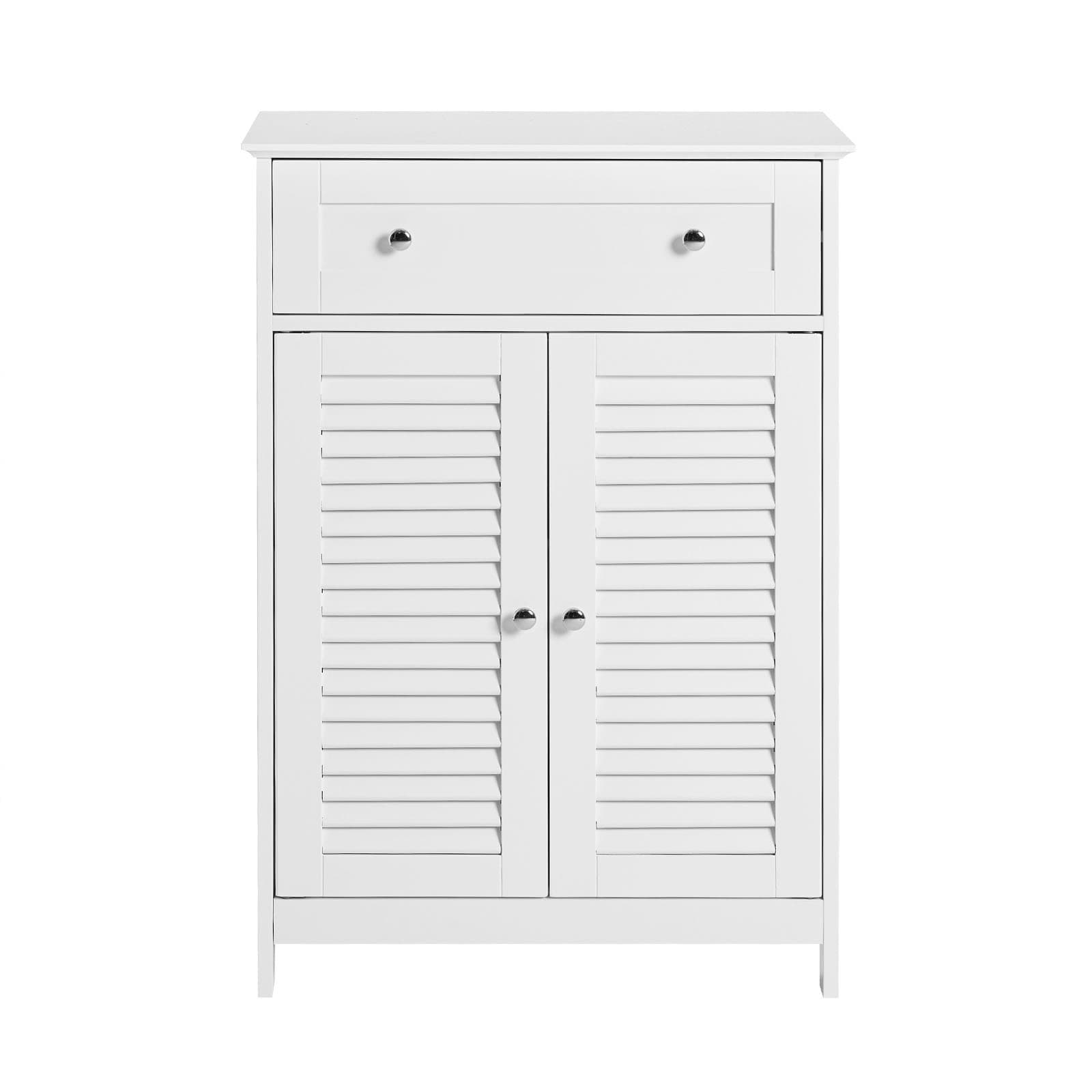 SoBuy puukuitulevy kaappi 2-ovinen FRG238-W valkoinen