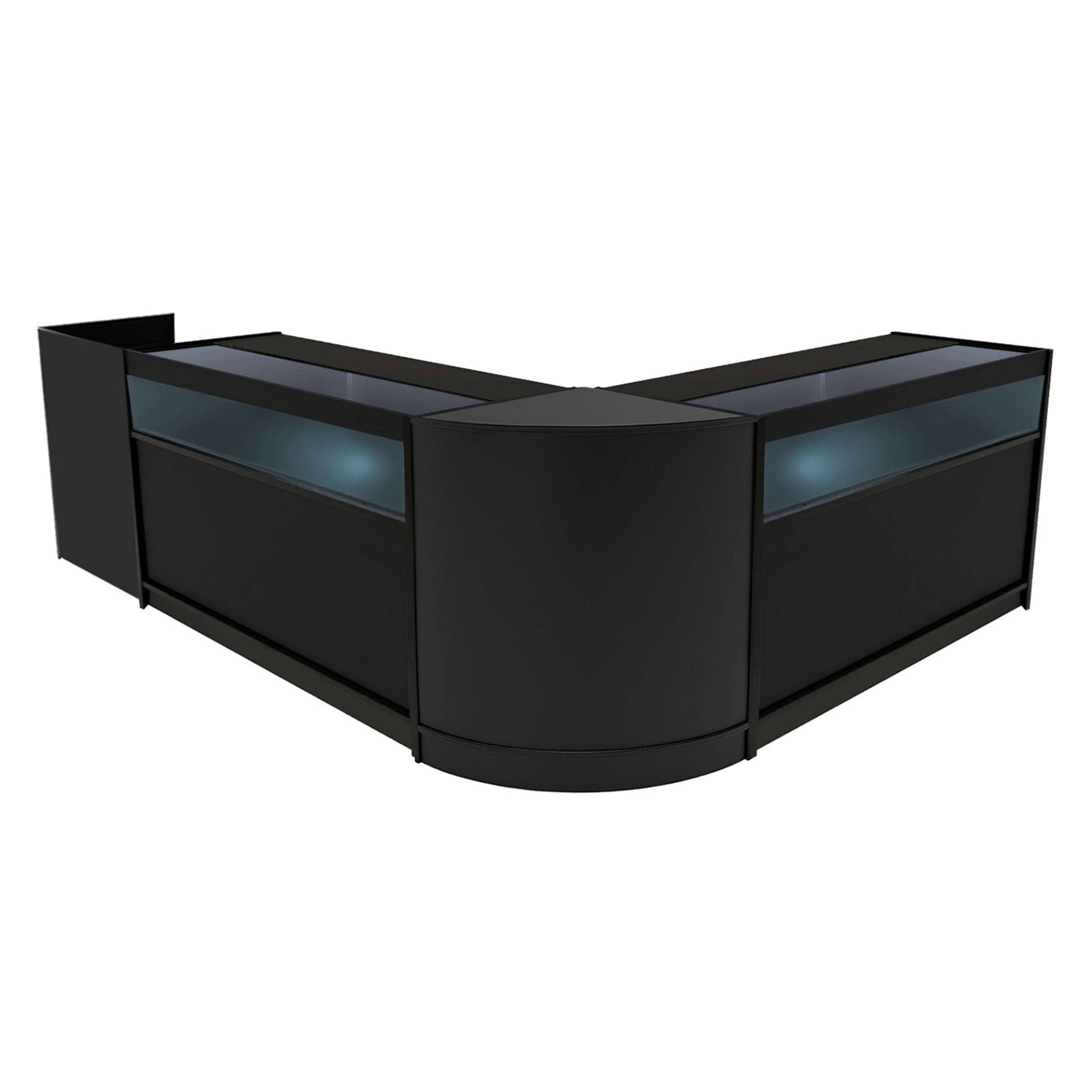 Luna LED-myymälätiskisarja CM60, TB60 ja 2 x B1500 - musta – Monstershop