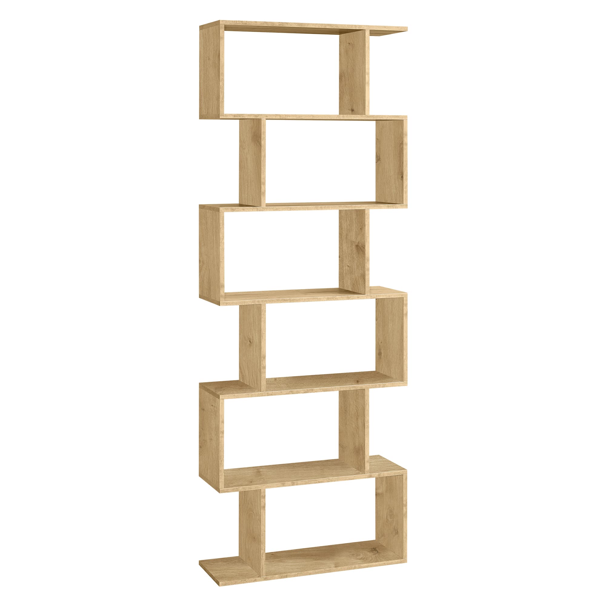 Regaali artisan-tammi LBC61B88 kirjahylly, 6 hyllyä, 70 x 24x190 cm – Leobert