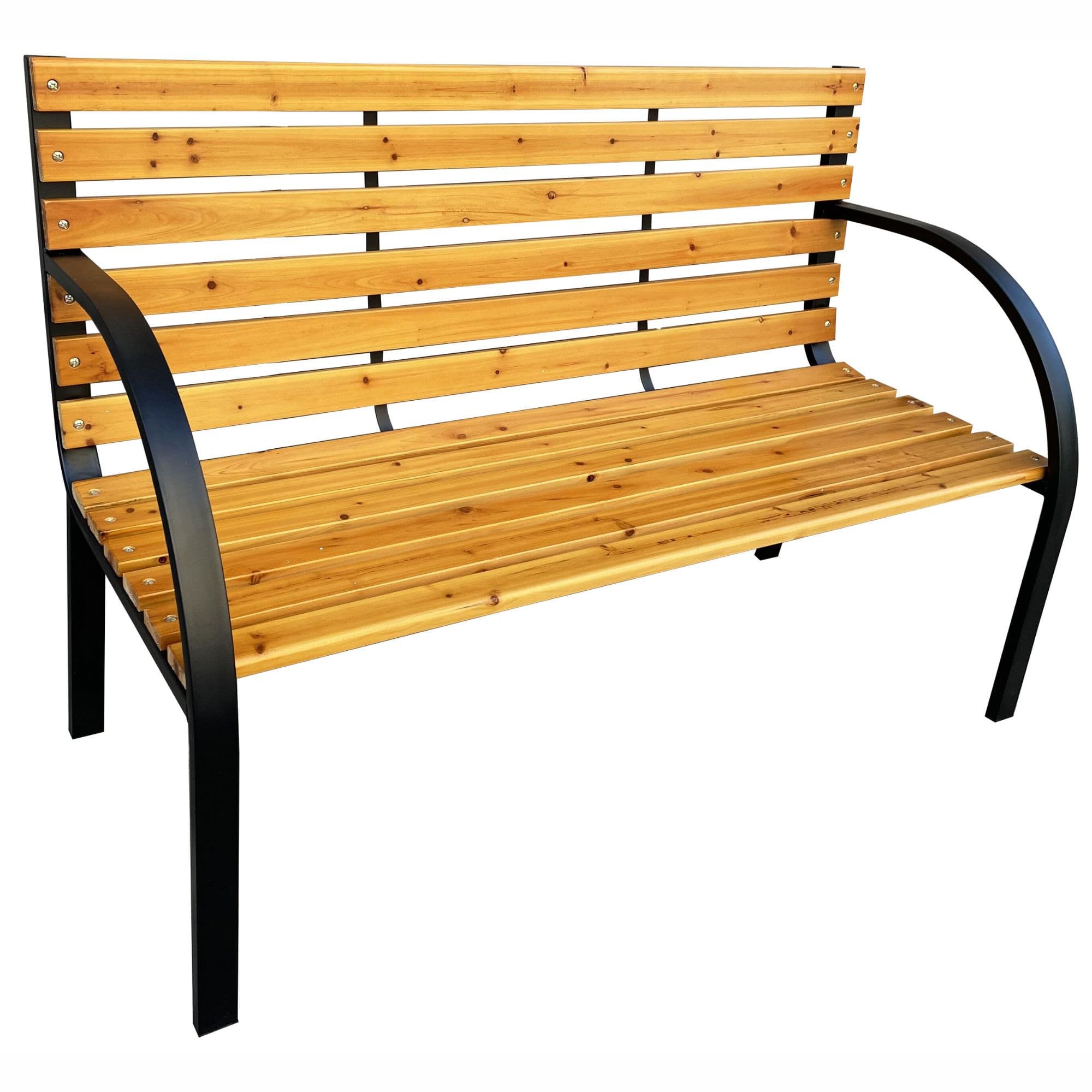 Akord Puutarhapenki Dalia Musta/Luonnonpuu 122x58x82 – Akord