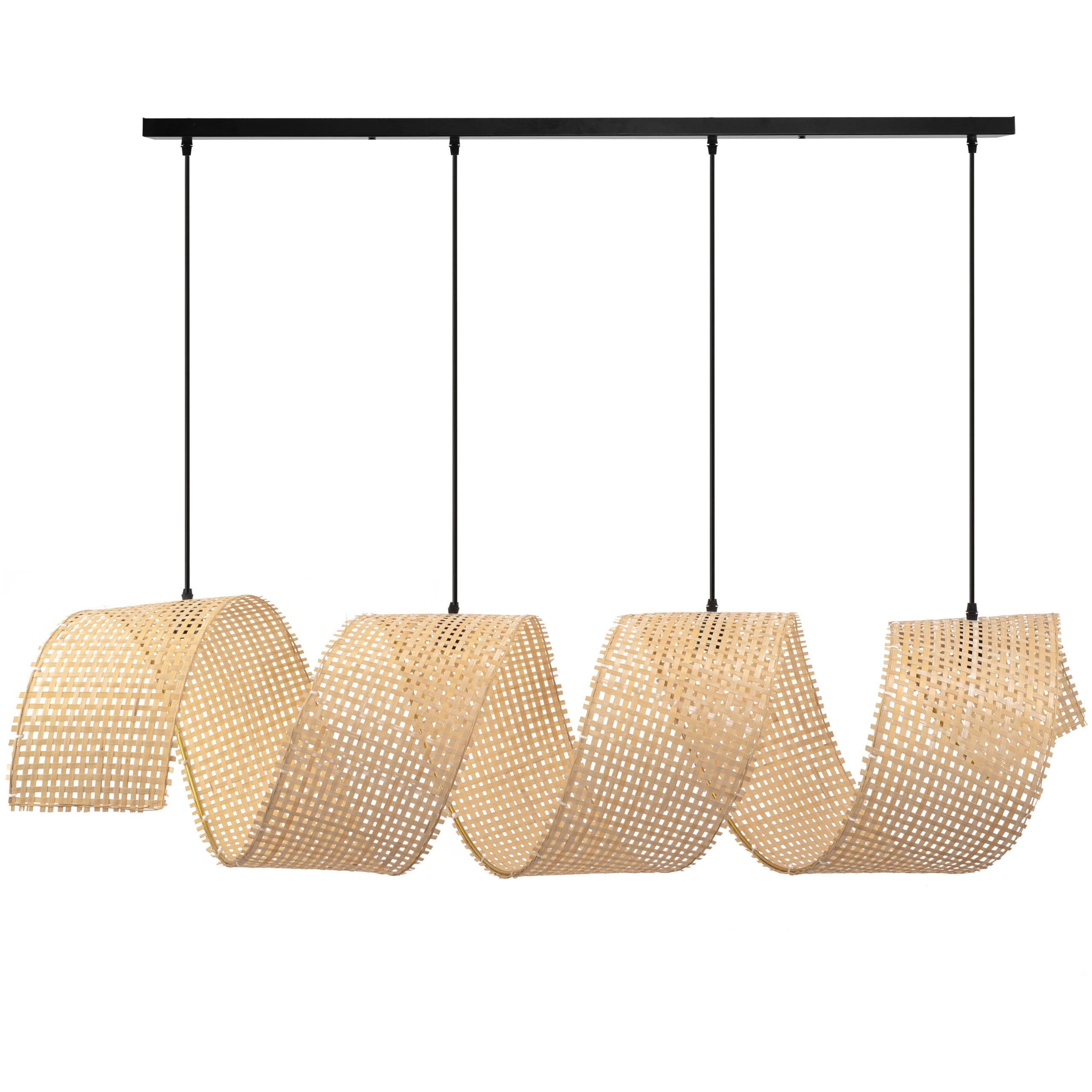 TOOLIGHT riippuva kattovalaisin APP1643-4CP SPIRAL BOHO beige, 160x35x95cm