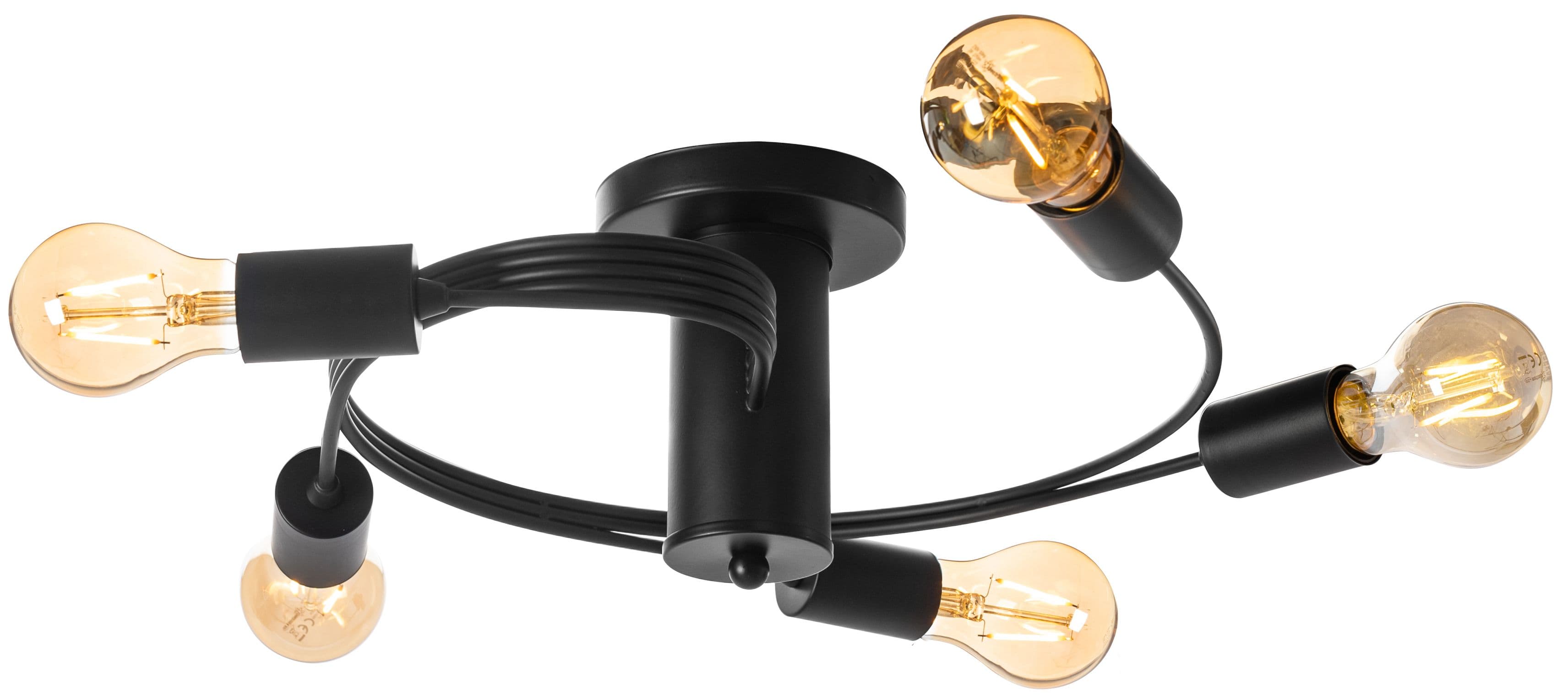 TOOLIGHT kattovalaisin APP741-5C musta, 46X46X16CM – Toolight