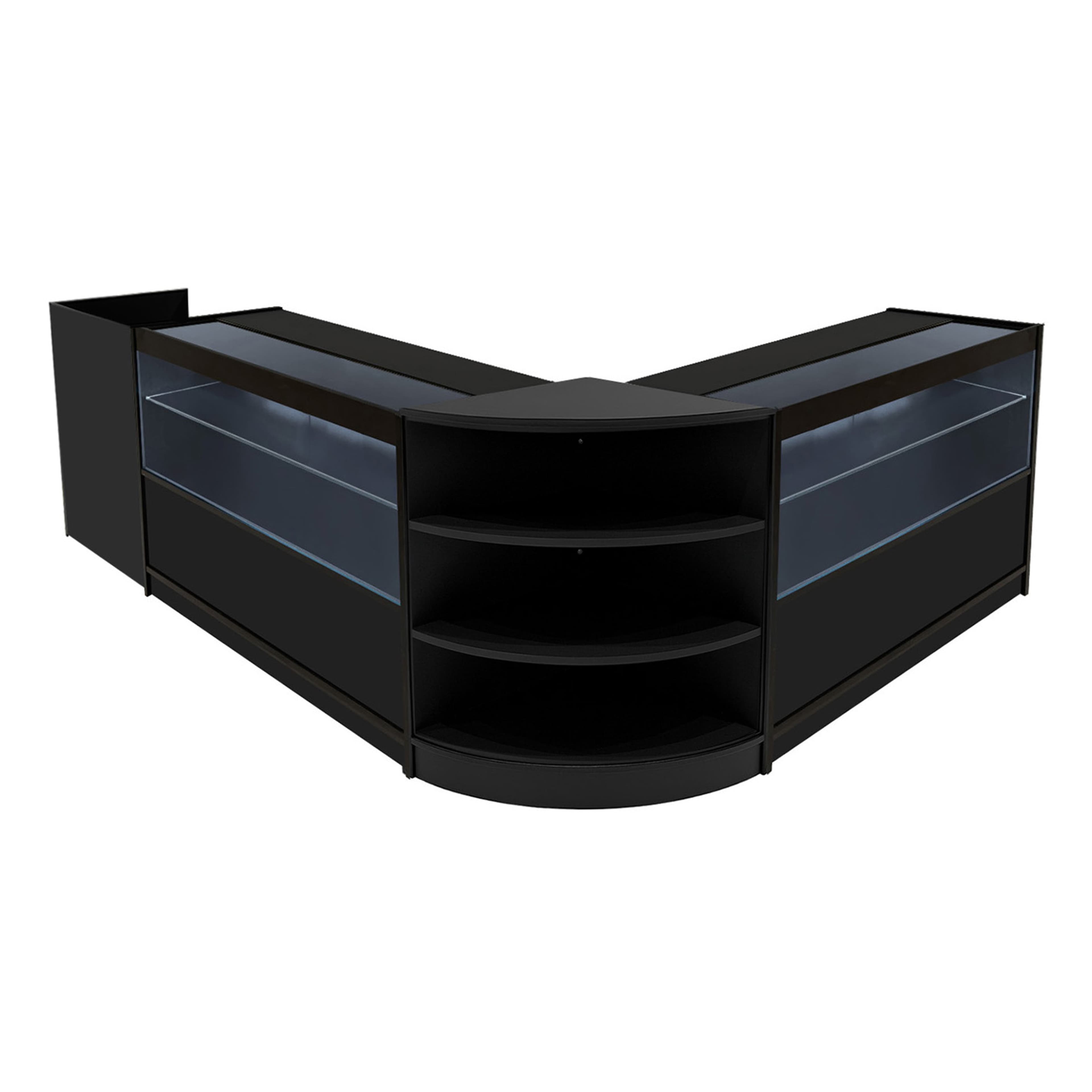 Eclipse LED-myymälätiskisarja LM60, TB60 ja 2 x C1200 - musta – Monstershop