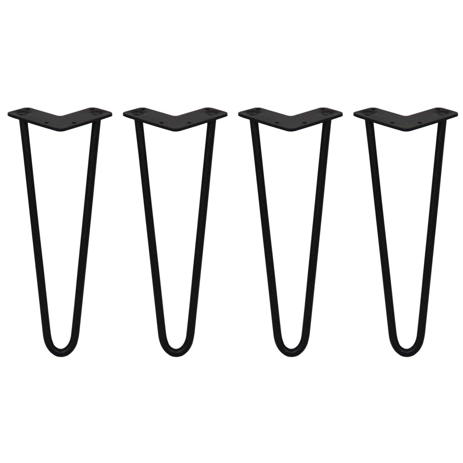 4 x 14 hiusneulanpäät - 2 piikkiä - 12 mm - musta – SkiSki