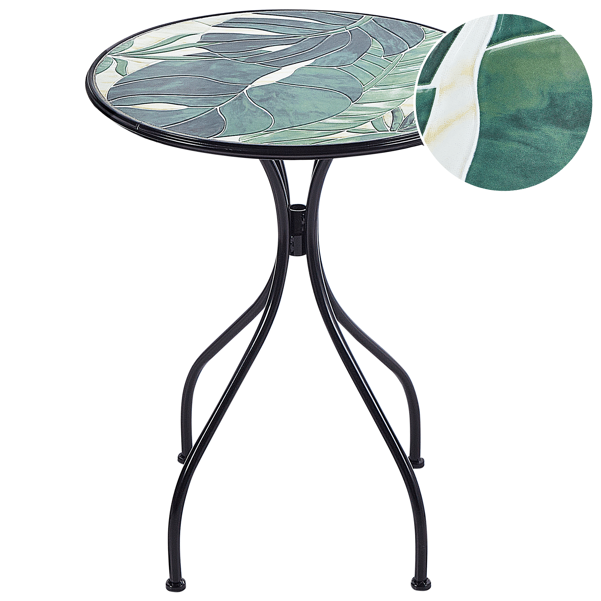 Bistropöytä COZZANA 60 cm 60 cm metalli Musta