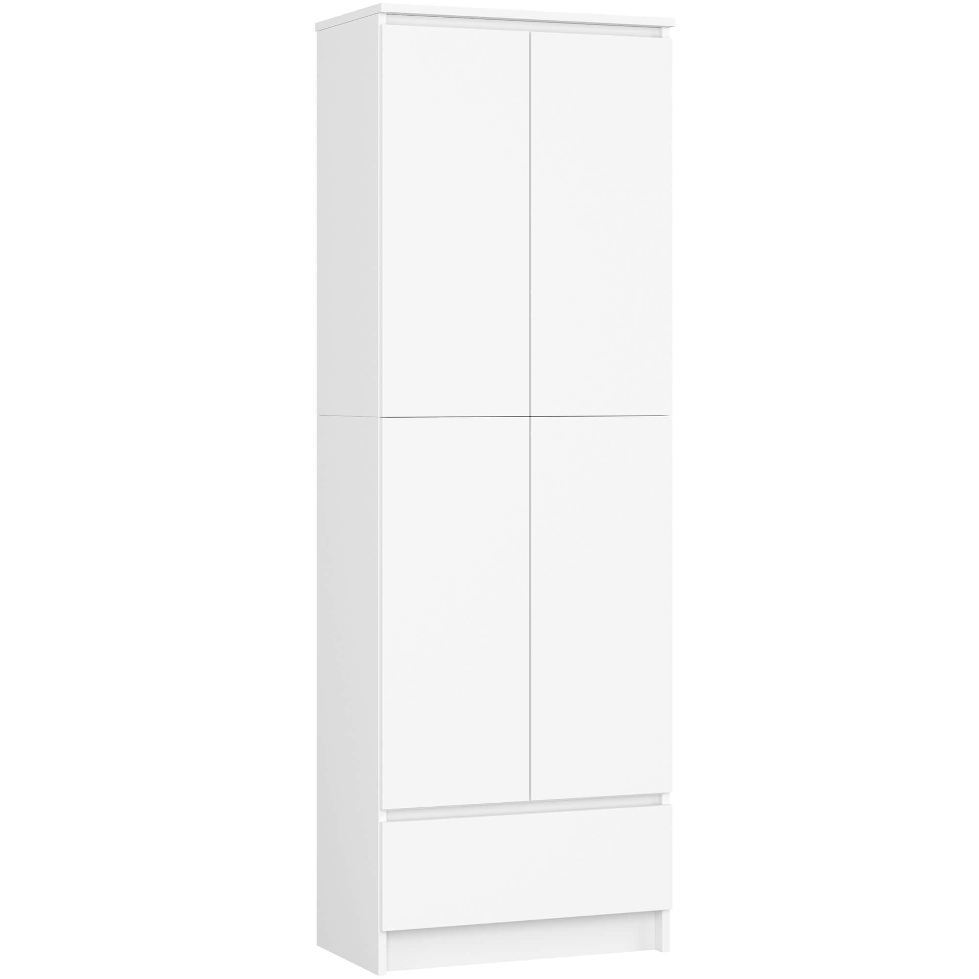 Akord Kirjahylly Suljettu Valkoinen 60x35x180 – Akord