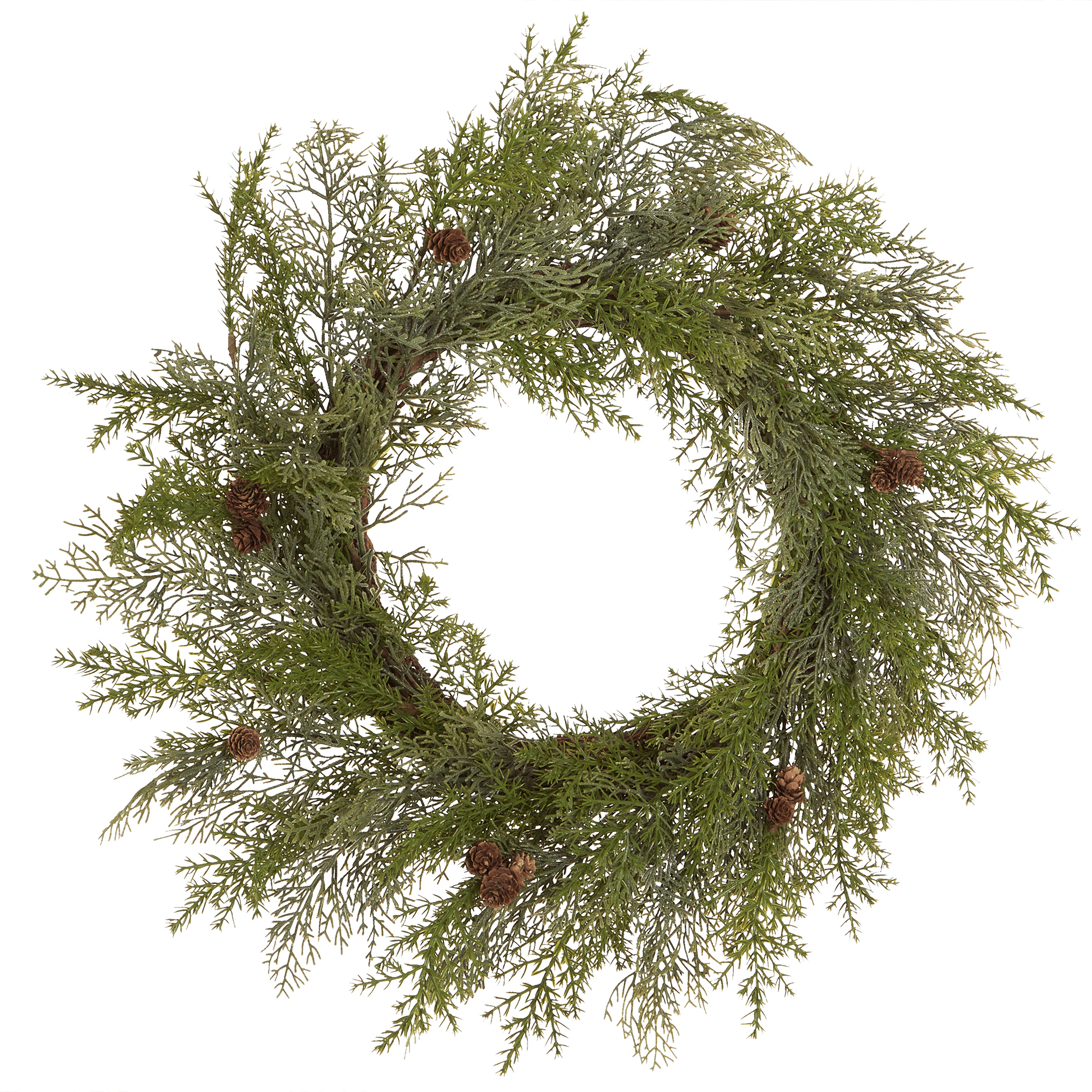 Joulukranssi PANRUN Vihreä 70 cm – Beliani