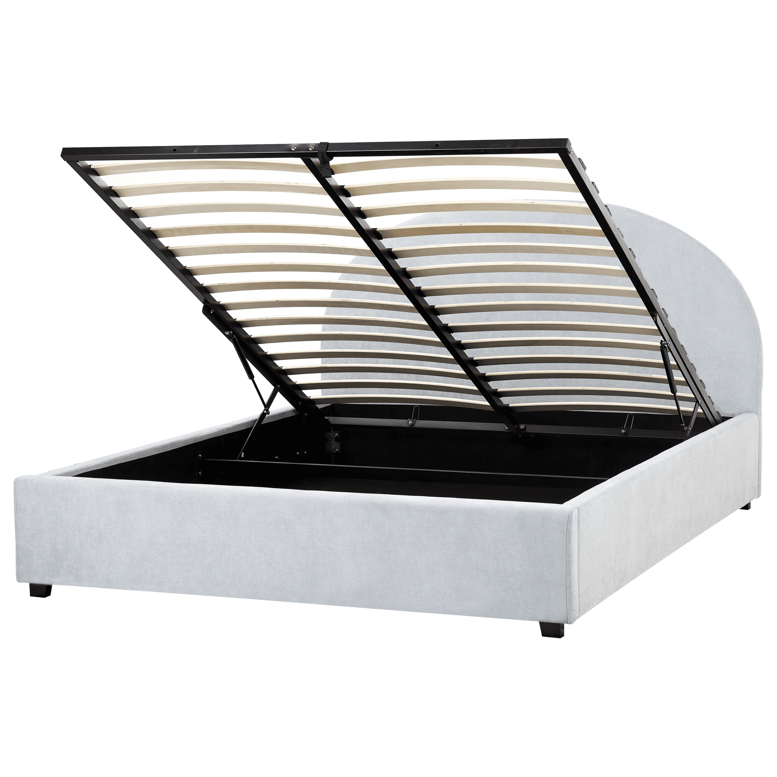 Sänky säilytystilalla kangas VAUCLUSE 160 x 200 cm Vaaleansininen