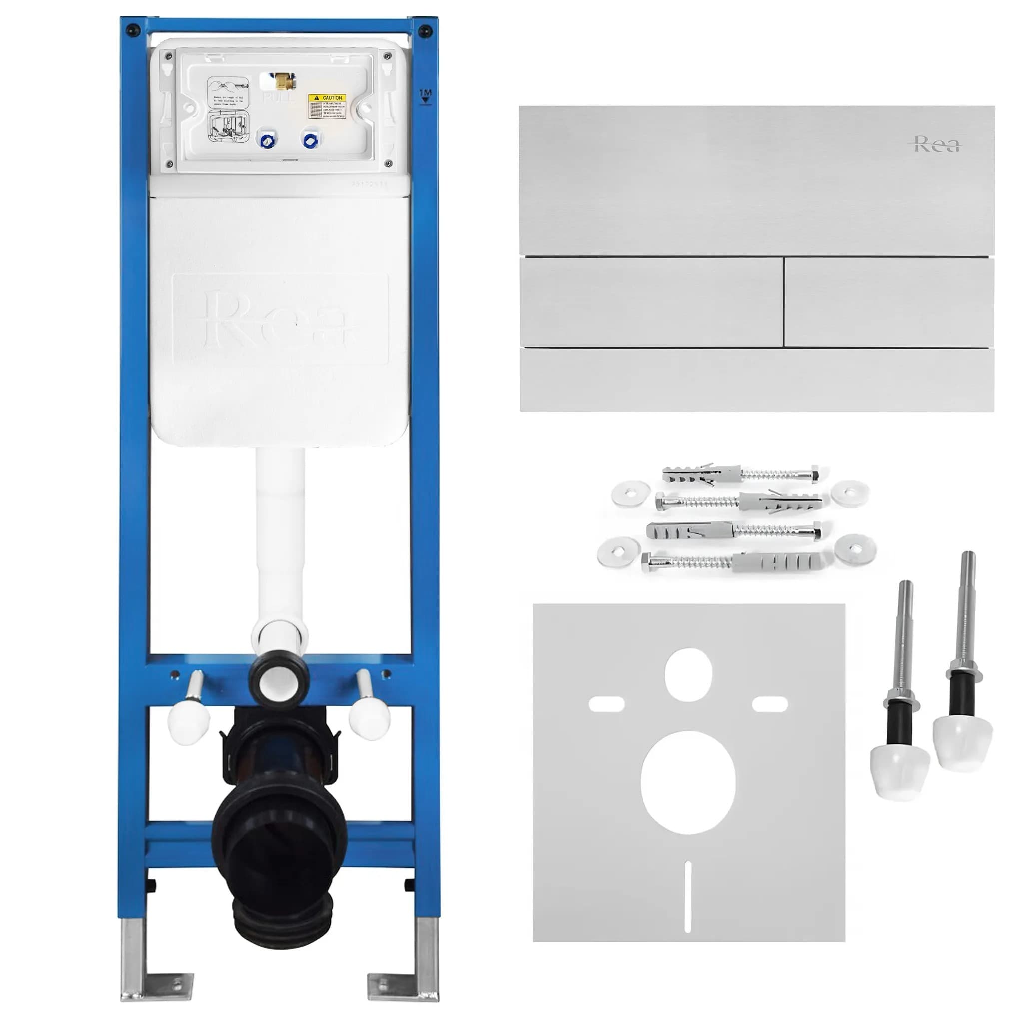 REA Uppoasennusteline Slim 024N + T Teräsharjapainike Valkoinen, 22X35,2X106,2Cm – Rea