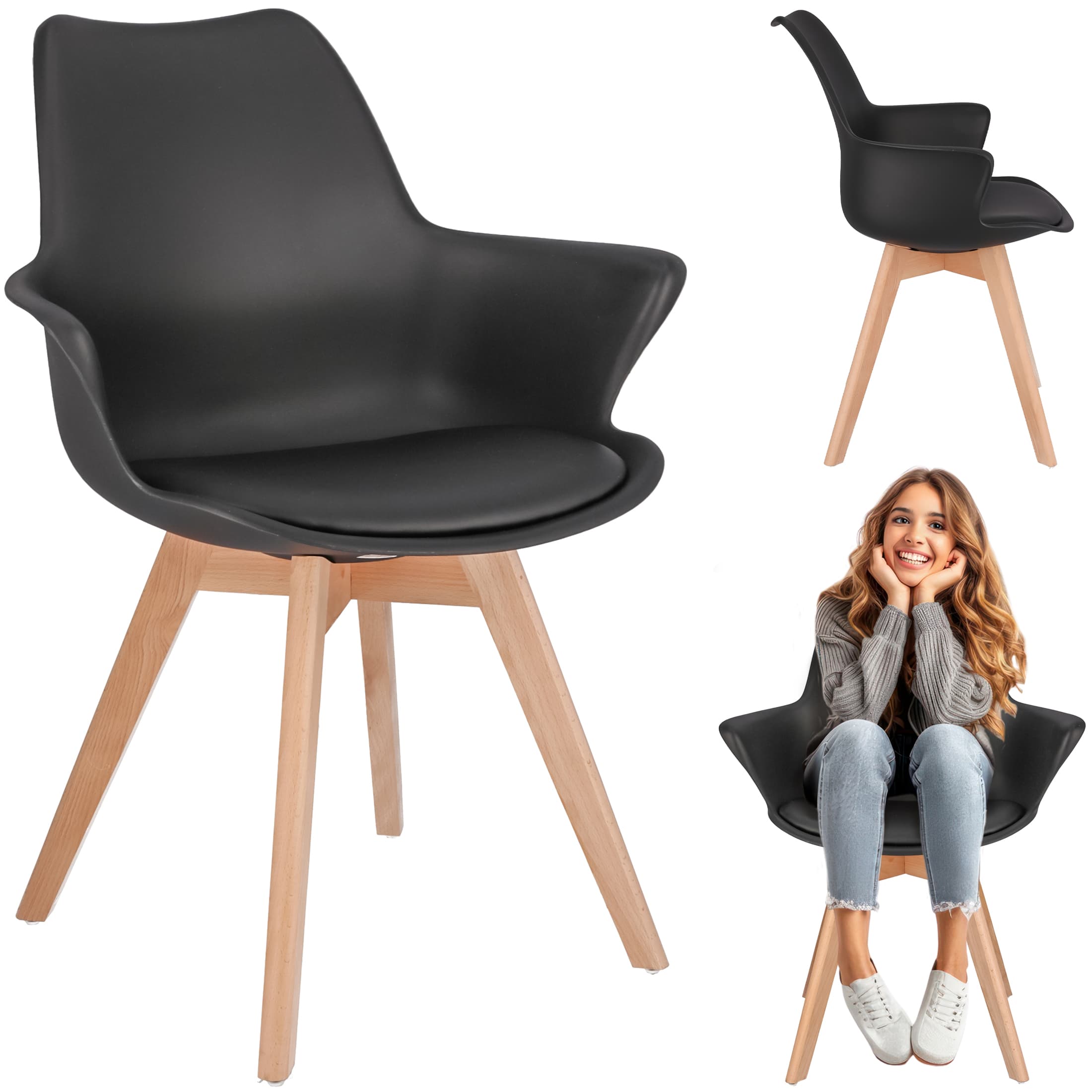 ORLEAN-tuoli musta – JUMI