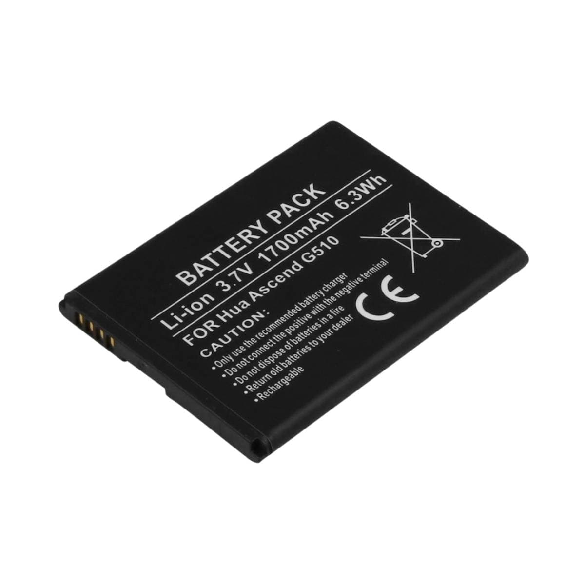 Akku Huawei Ascend G510:lle, 3,7V 1700mAh Li-ion – Avizar