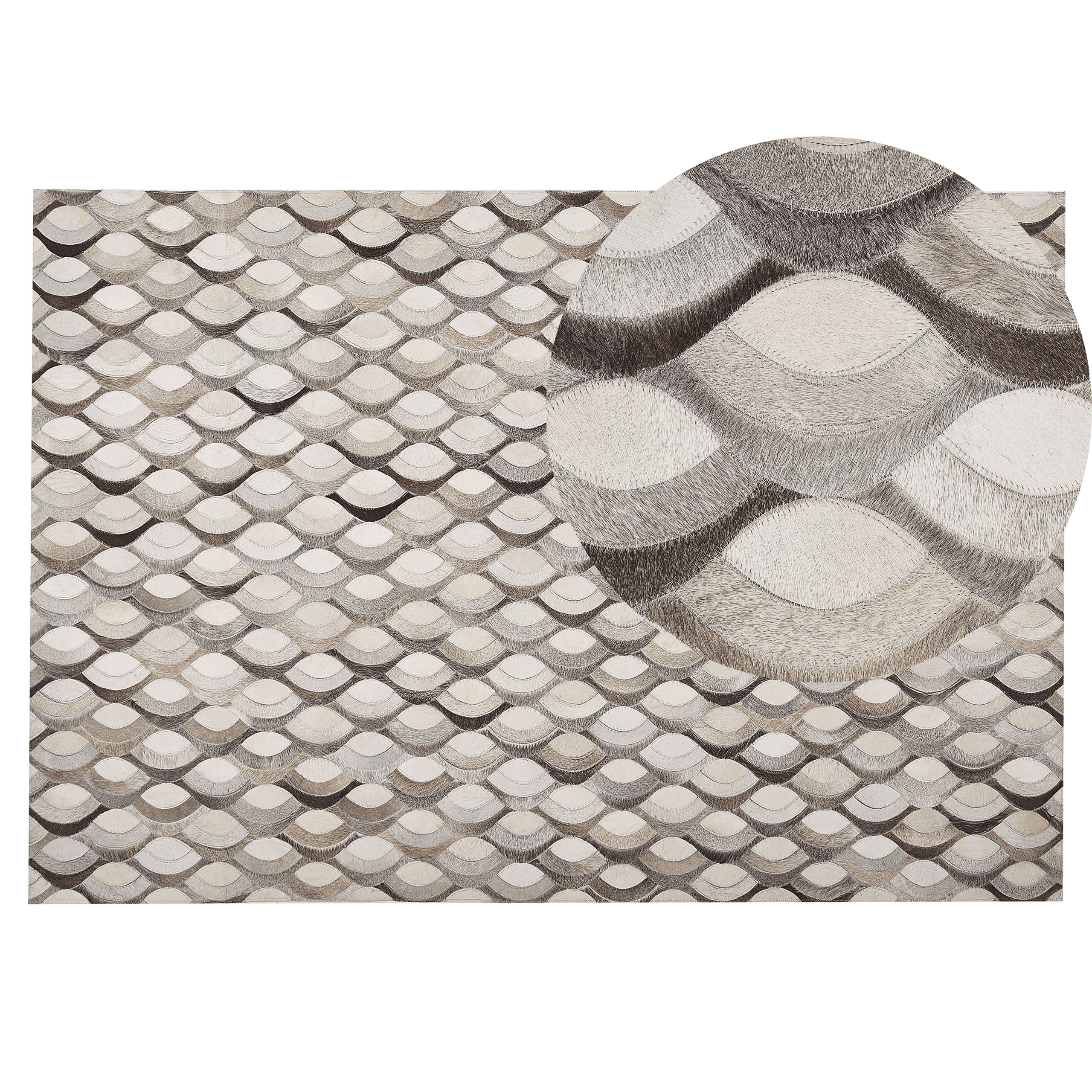 Matto KIRCA Beige 140 x 200 cm nahka