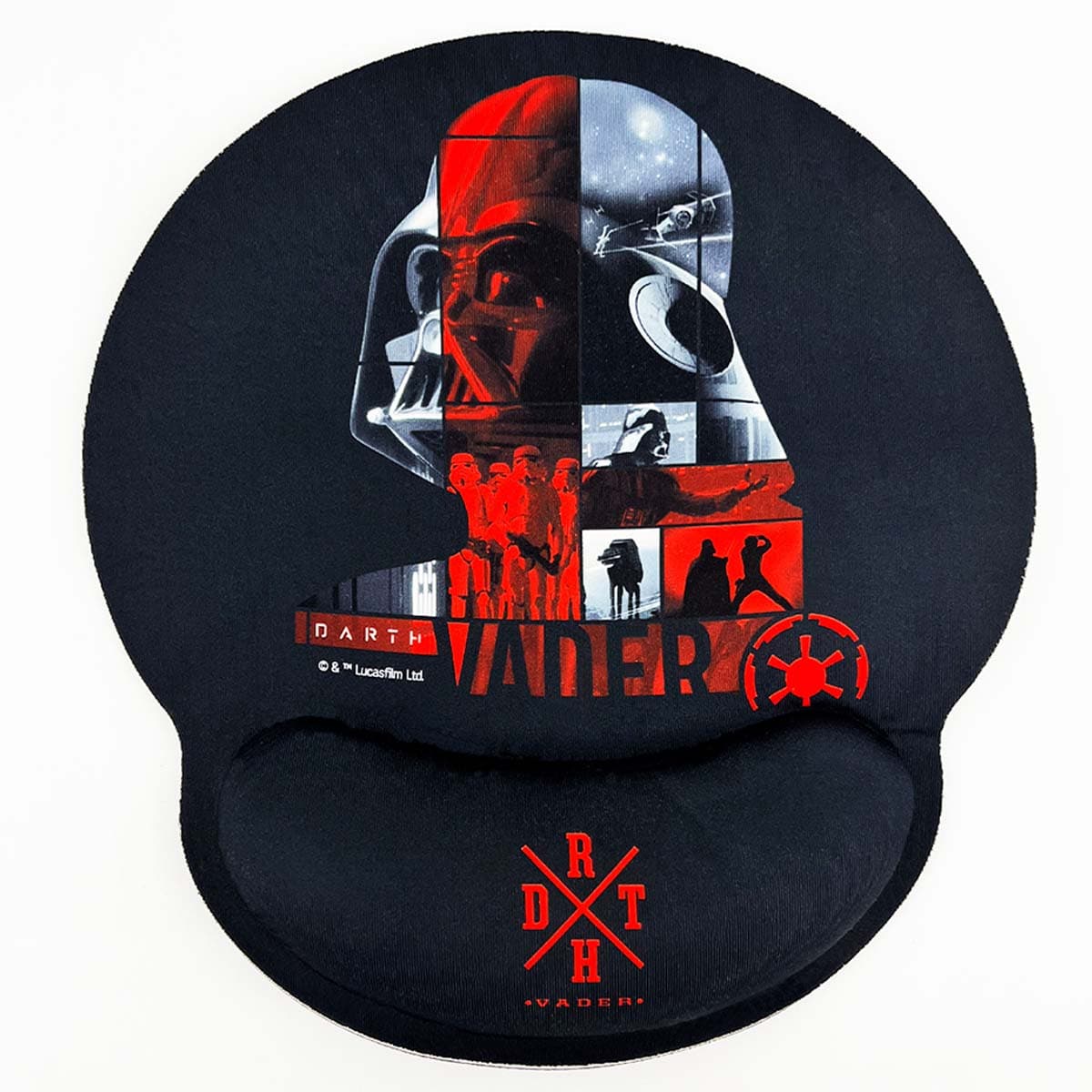 Ergonominen Hiirimatto XXL Darth Vader -muotoilulla Rannetuella