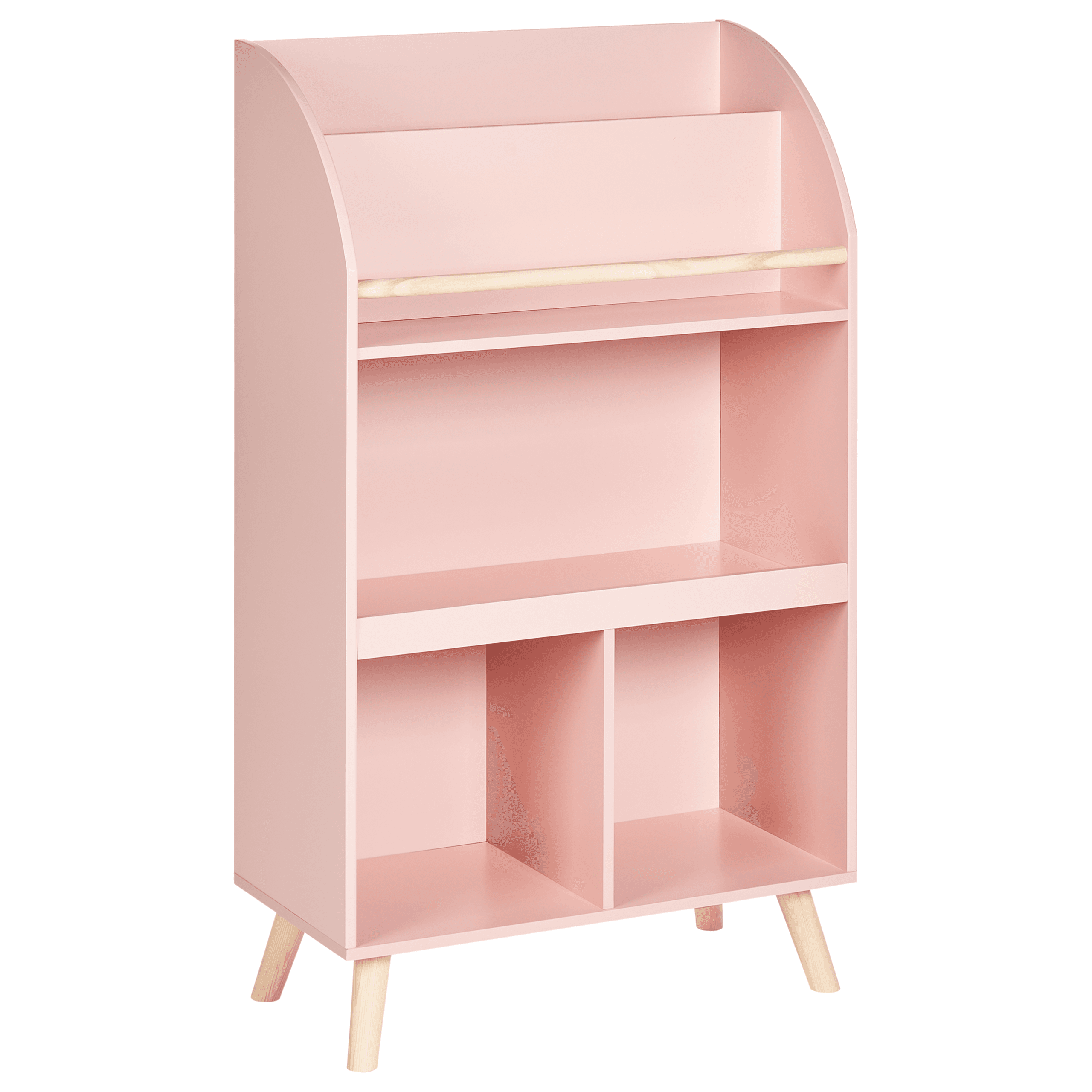 Kirjahylly 3-tasoinen LILOET 102 cm Pastellipinkki