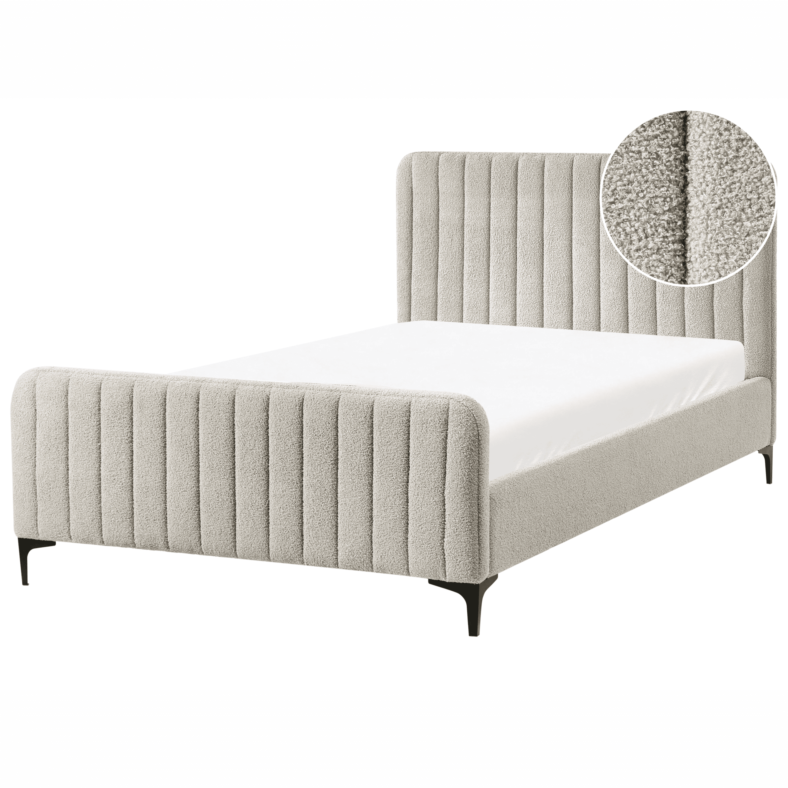 Sänky buklee LUNAN 120 x 200 cm Beige – Beliani