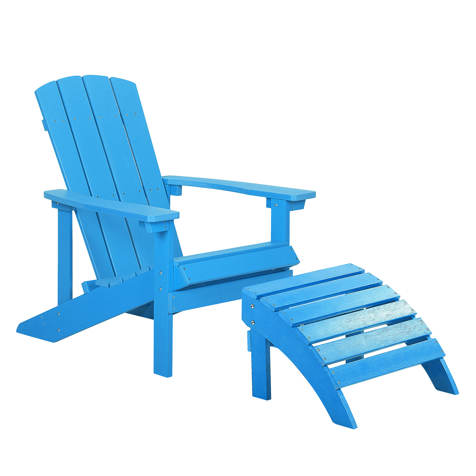Puutarhatuoli ADIRONDACK ja rahi Sininen